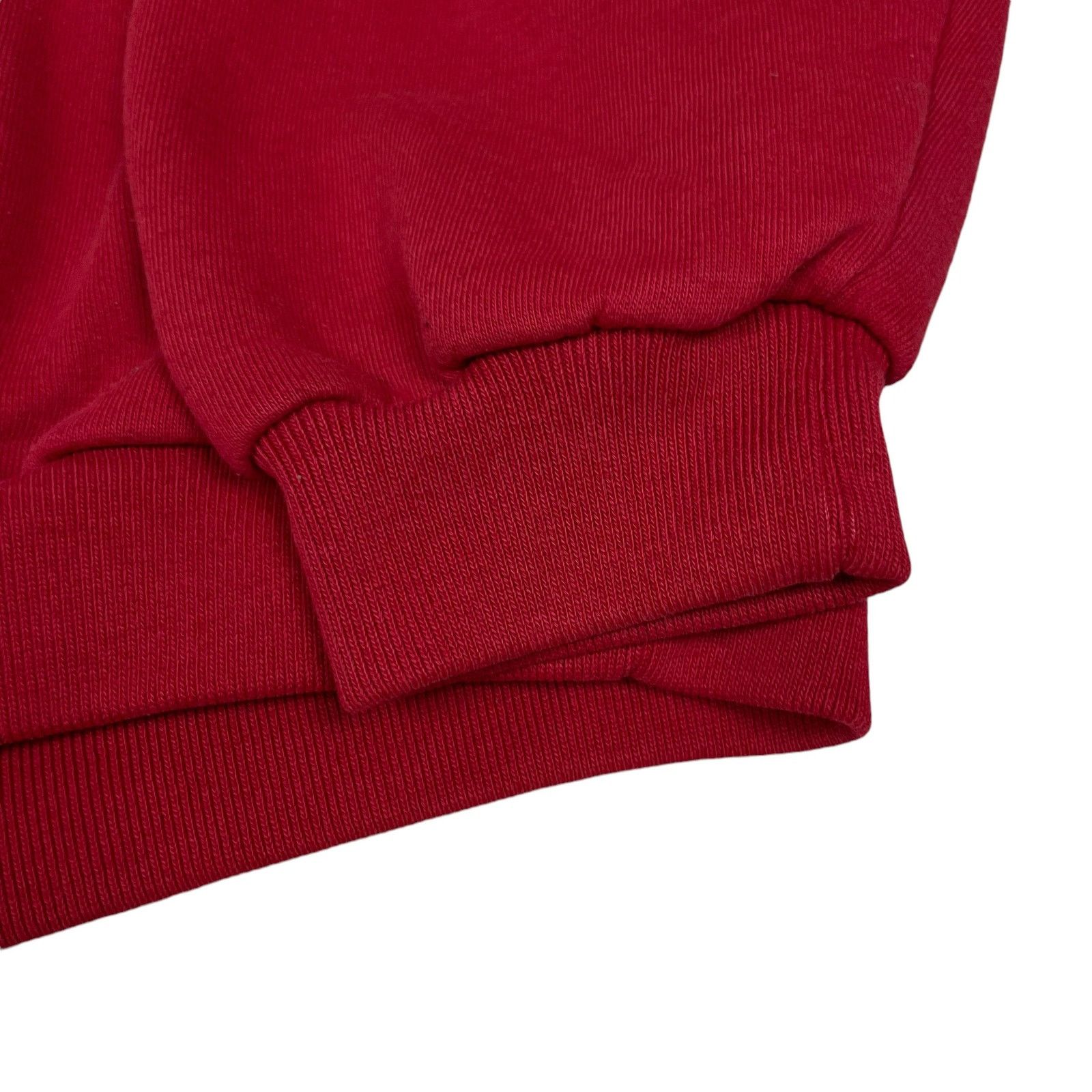 Nike × Vintage Nike Men's Red Cotton Swoosh Crew Neck Pullover Sweatshirt Size US M / EU 48-50 / 2 - 4 Thumbnail