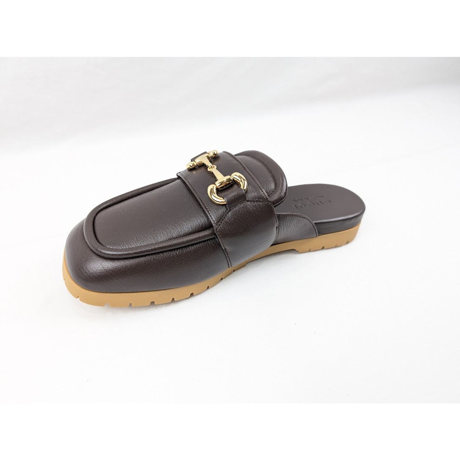 Gucci o1rshd1 Horsebit Open Back Loafers in Brown Size US 10 / EU 43 - 8 Thumbnail