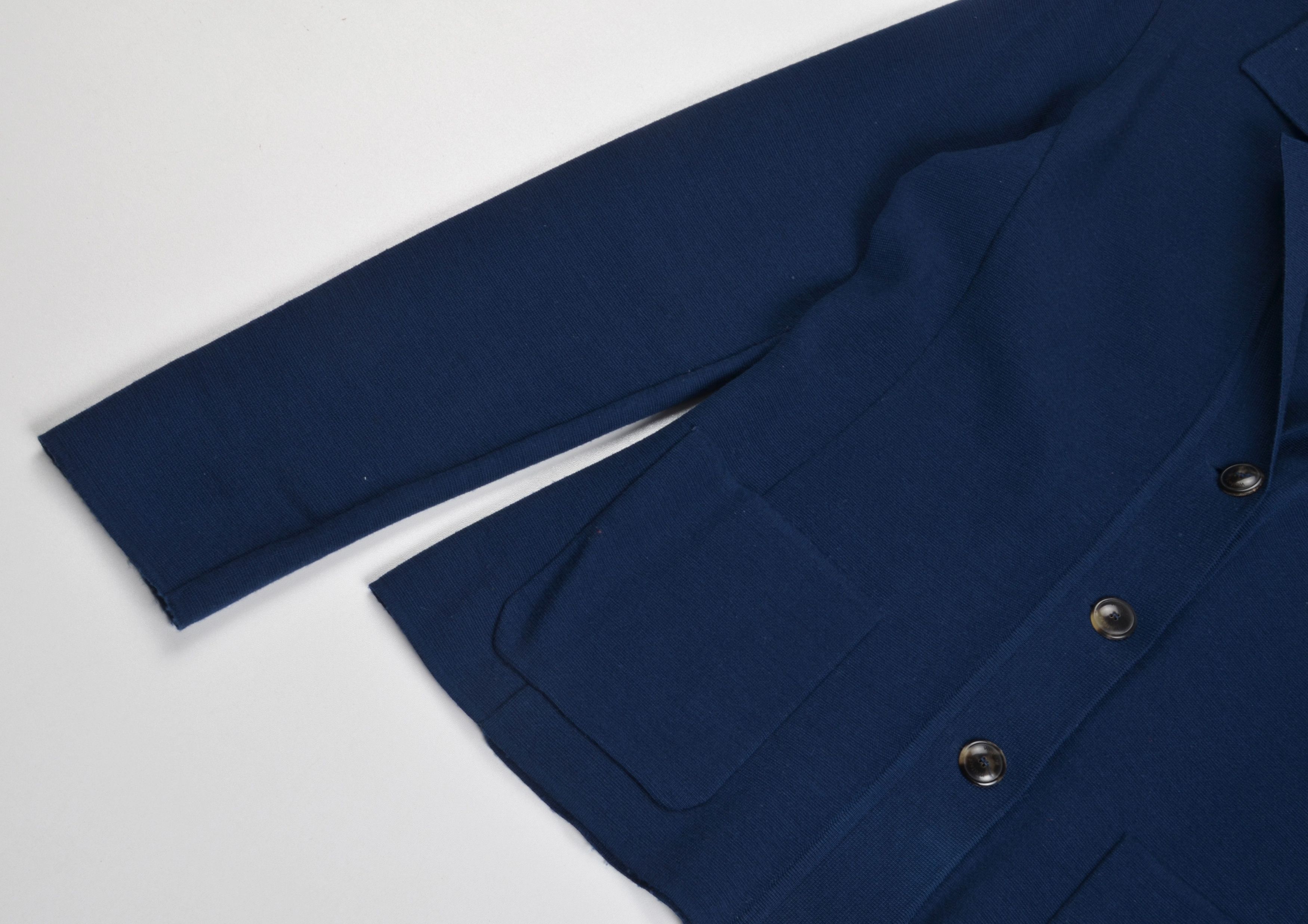 Wolford Wolford Blue Virgin Wool 3 Button Tailored Blazer Size S / US 4 / IT 40 - 6 Thumbnail