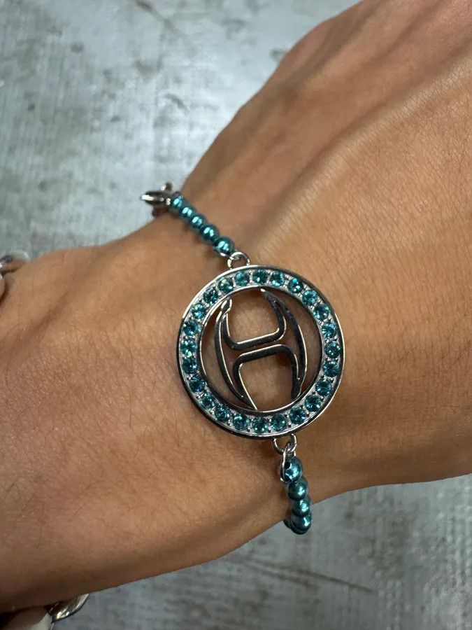 Just Cavalli × Vintage Cavalli Blue Embellished Bullet Bracelet Size ONE SIZE - 3 Thumbnail