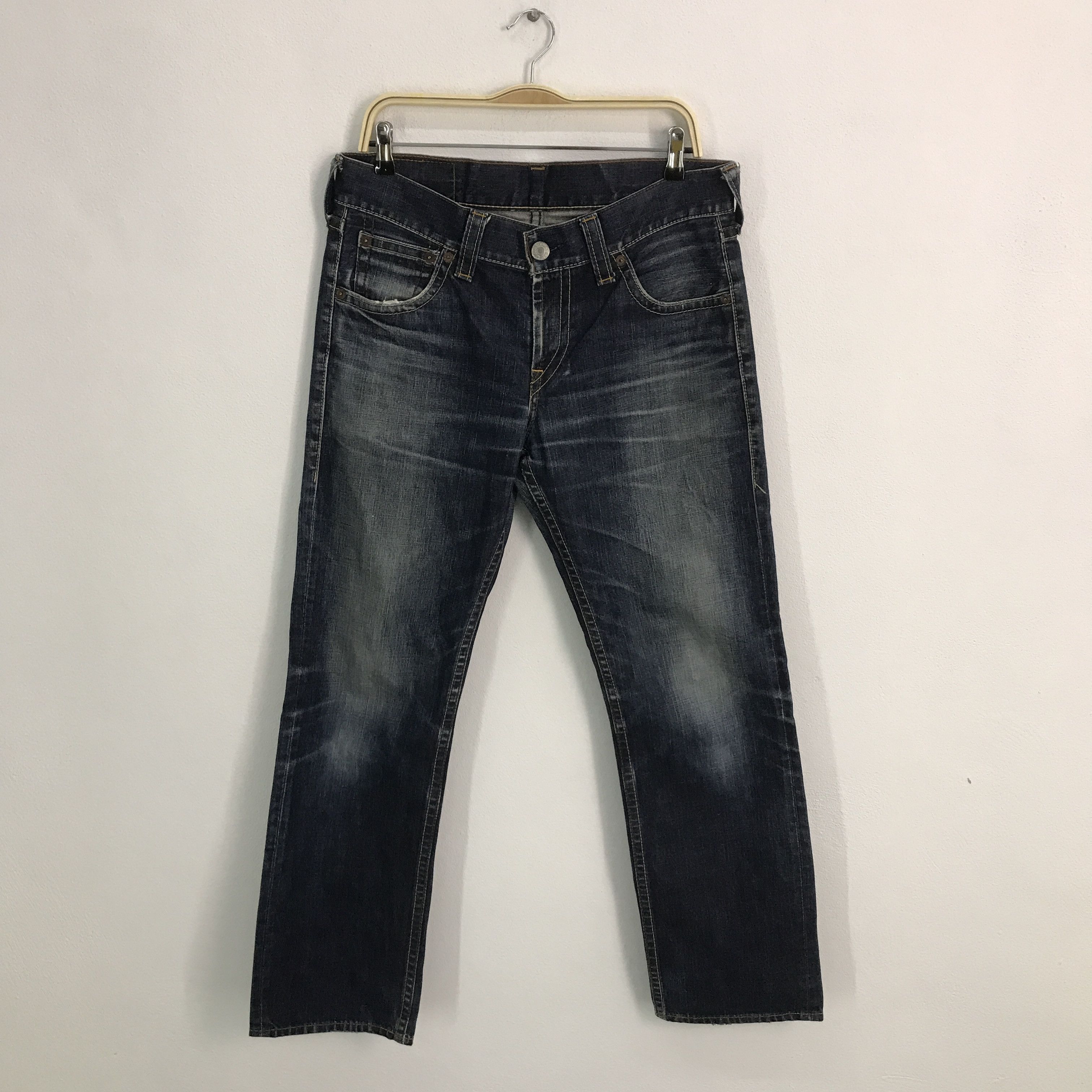Levi's levi's blue faded denim jeans pants Size US 33 - 1 Thumbnail