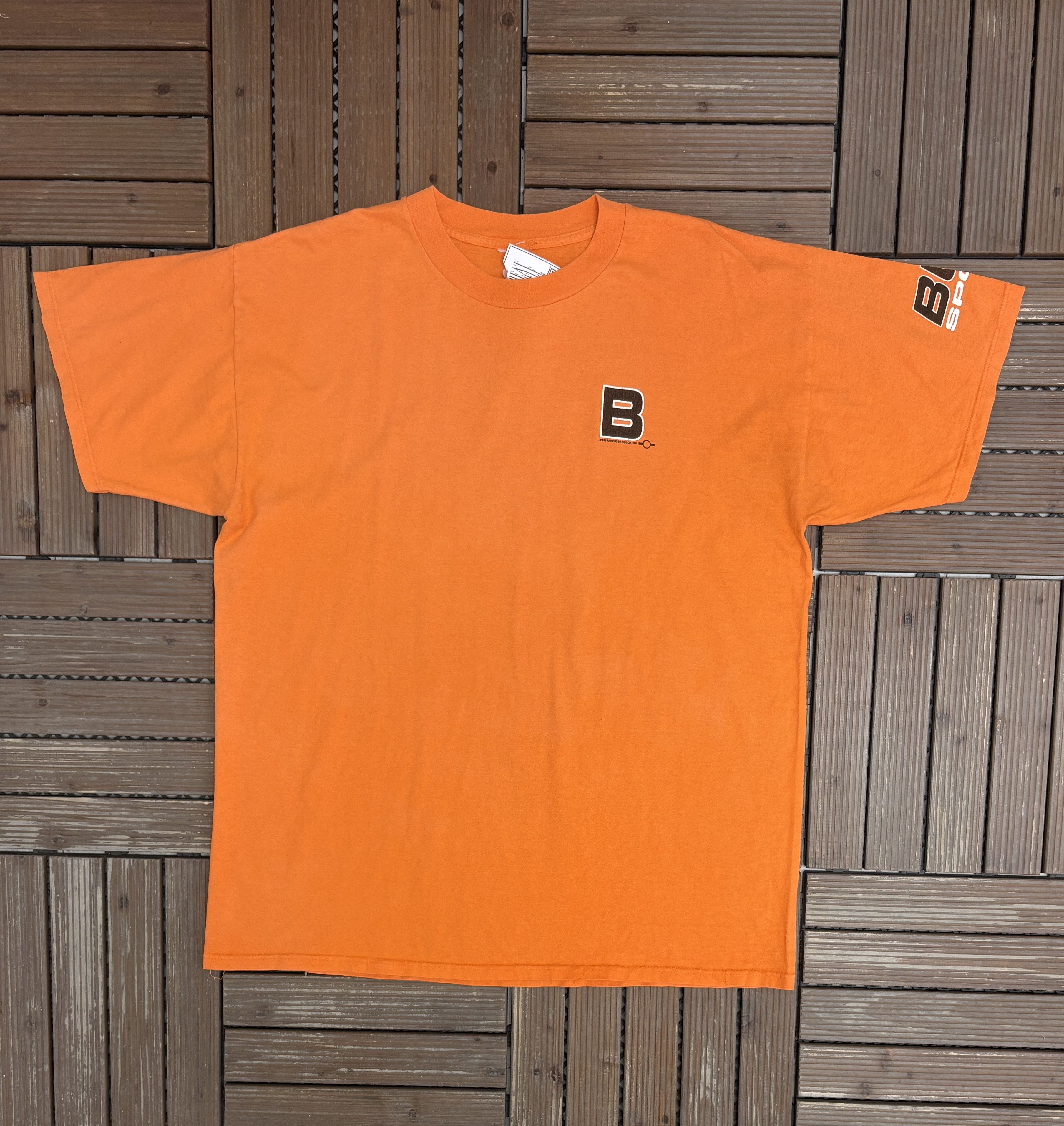 Vintage Budweiser Athletics Sport Vintage Orange T-Shirt Tee Size US XL / EU 56 / 4 - 1 Thumbnail