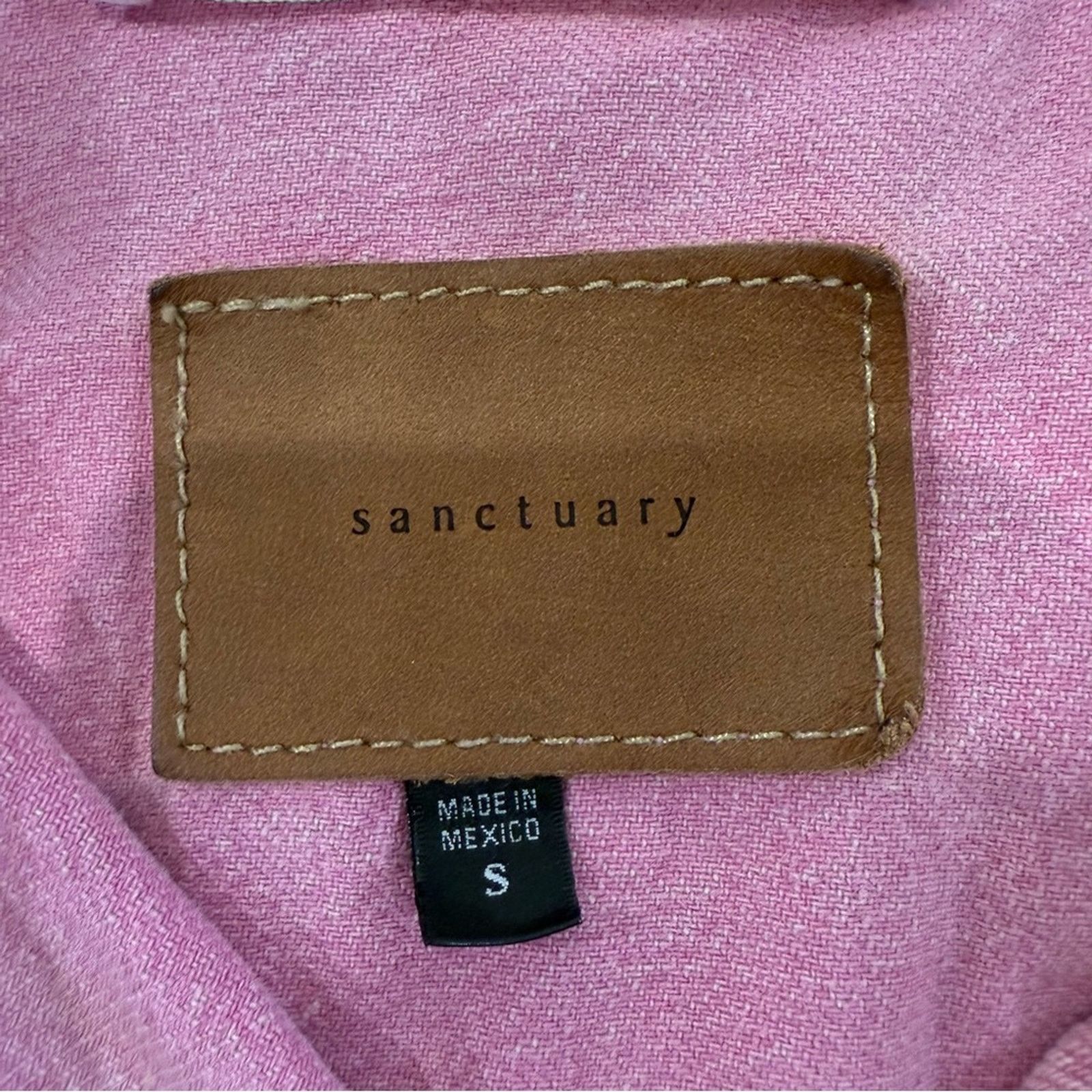 Sanctuary Sanctuary Distressed ButtonFront Denim Jacket Womens Small Size S / US 4 / IT 40 - 4 Thumbnail
