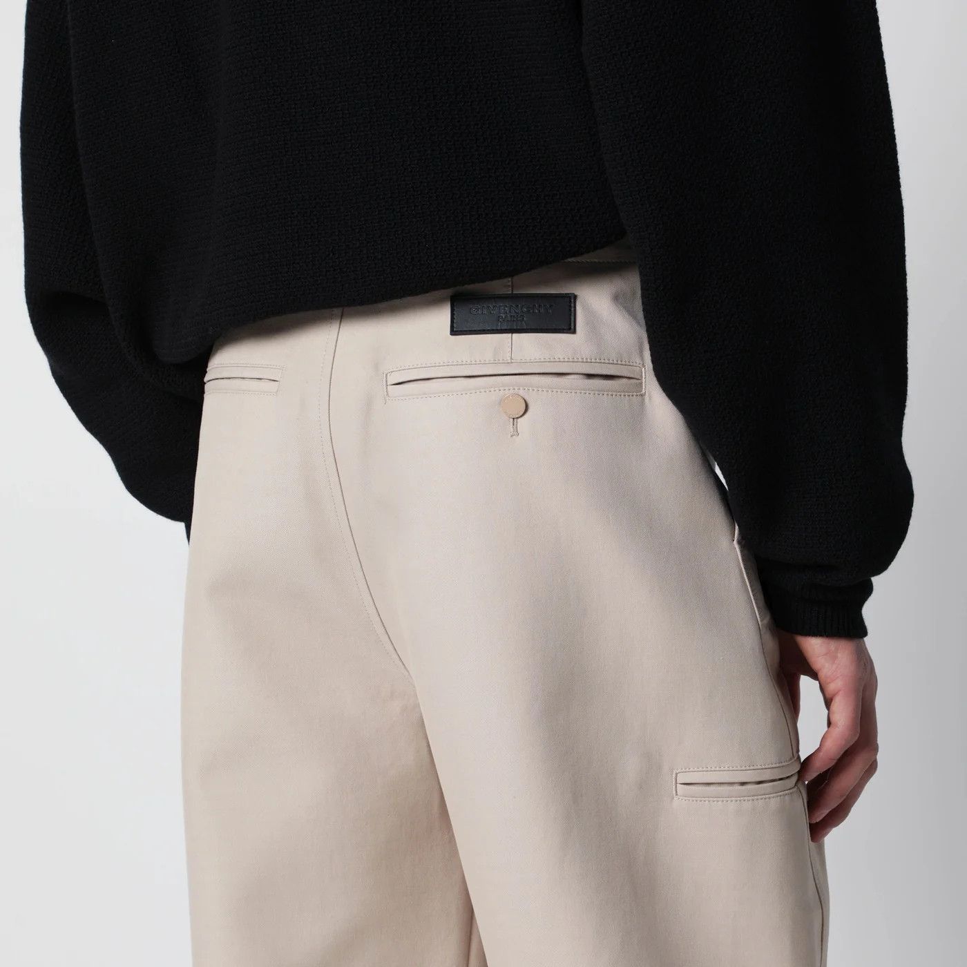 Givenchy o1d2blof0426 Cotton Pants in Beige Size US 34 / EU 50 - 4 Thumbnail