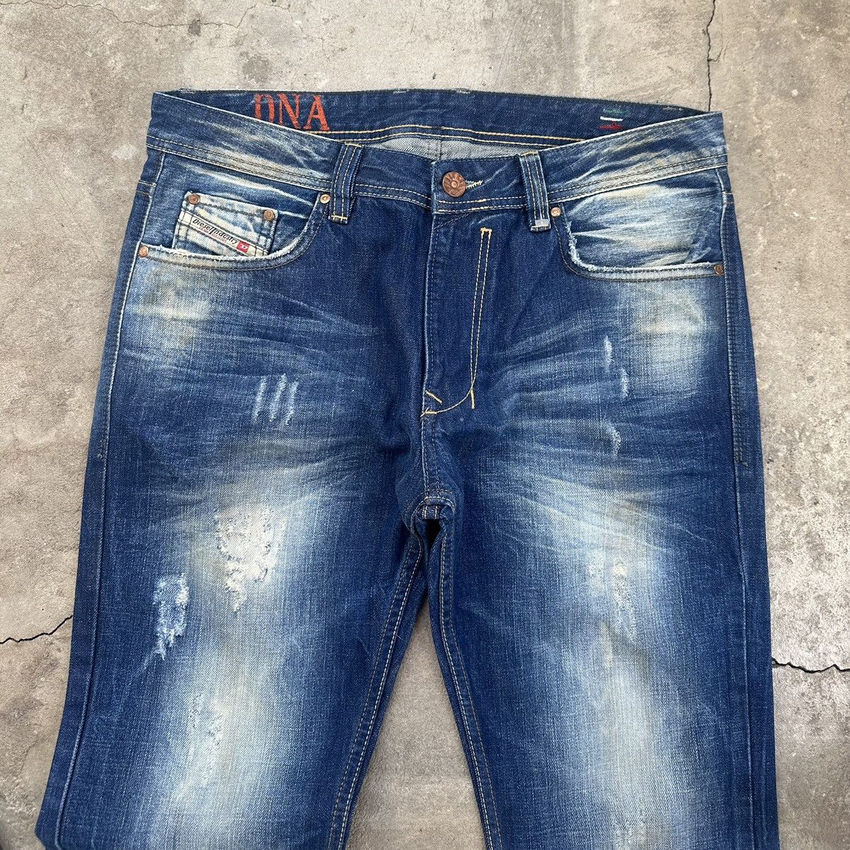 DNA × Diesel 🔥 MUDWASH 🔥VINTAGE DIESEL x DNA JEANS RIPPED DENIM PANTS W33 Size US 33 - 6 Thumbnail