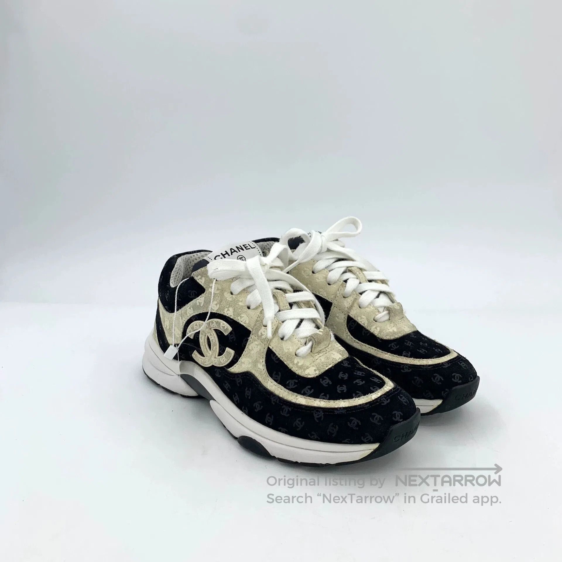 Chanel Chanel Logo Print Casual Sneakers. Size US 5 / IT 35 - 2 Thumbnail