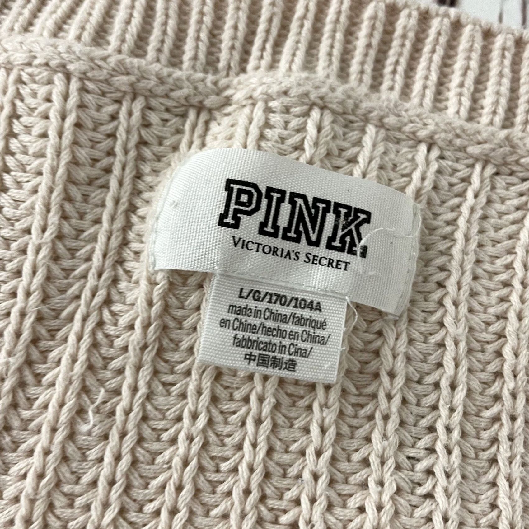 Victoria's Secret Victoria's Secret PINK Pullover Sweater Women Large V-Neck Pink 90s? No, 2000s? Size L / US 10 / IT 46 - 2 Thumbnail