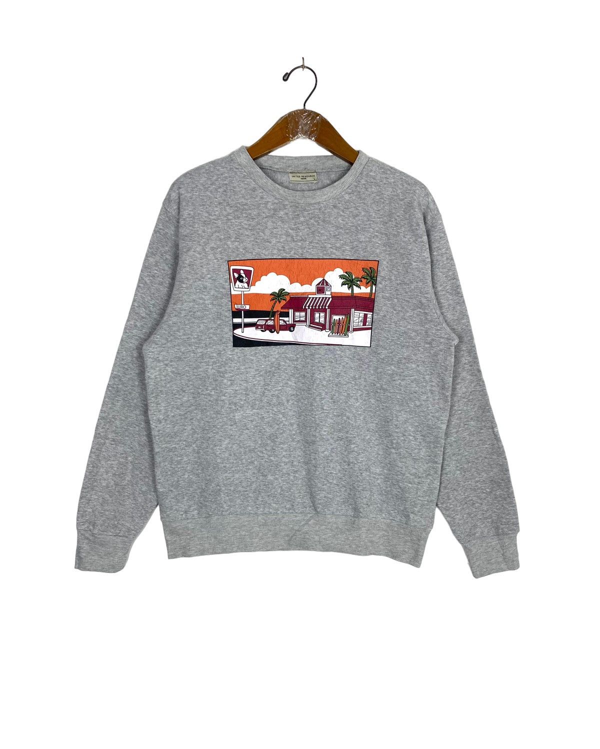 Japanese Brand Rare‼️ United Research Homme Sweatshirt Big Logo Size US S / EU 44-46 / 1 - 1 Thumbnail