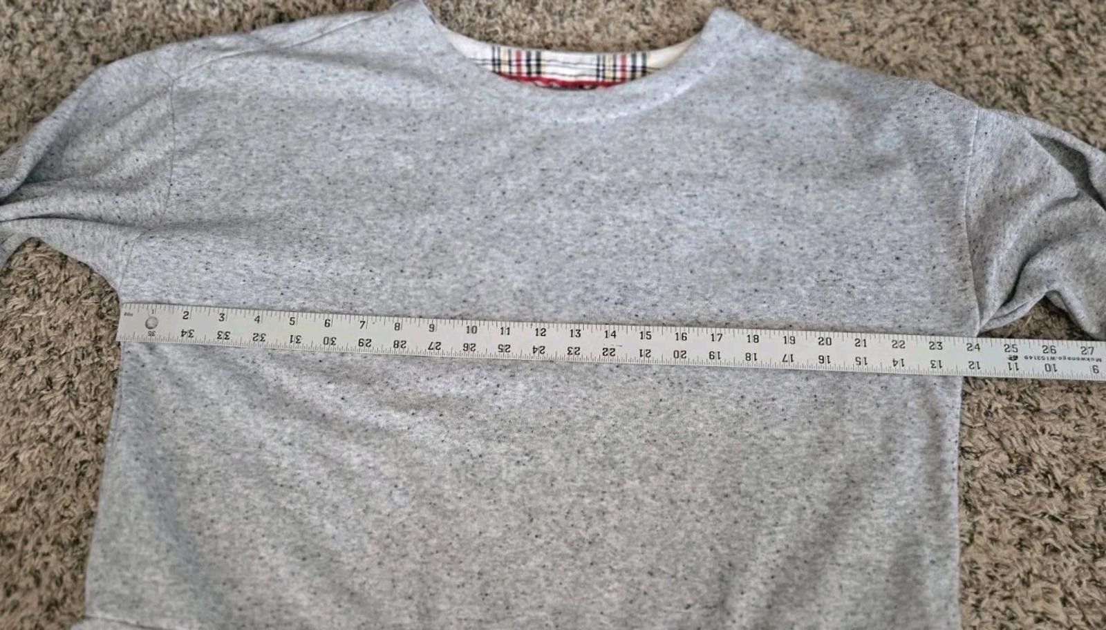 Izod Izod Womens Lg? Gray Plaid Long Sleeve Scoop Neck Pullover S Size ONE SIZE - 7 Thumbnail