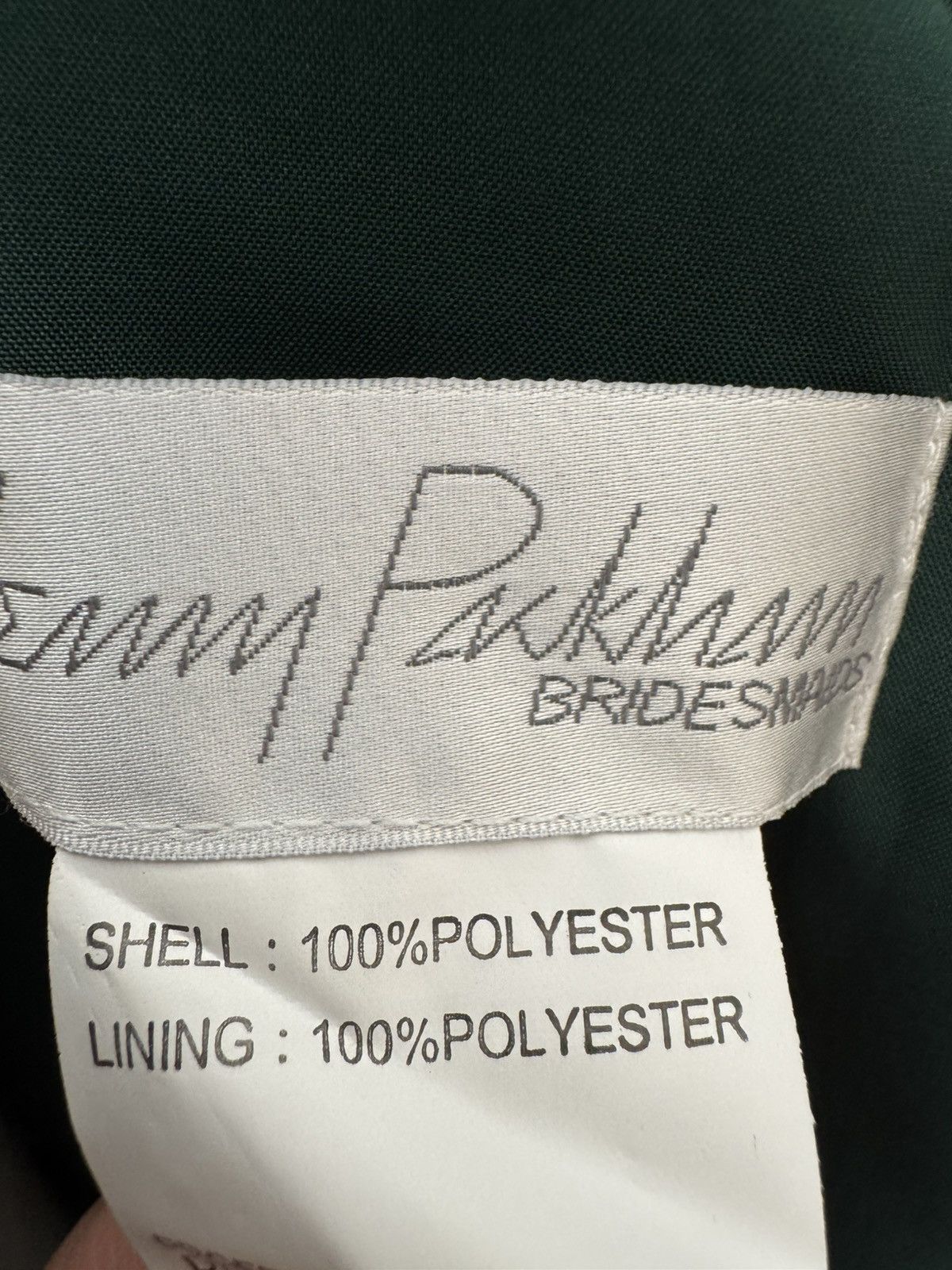 Jenny Packham Jenny Peckham NWT Bardot satin hunter emerald green brides Size S / US 4 / IT 40 - 9 Thumbnail