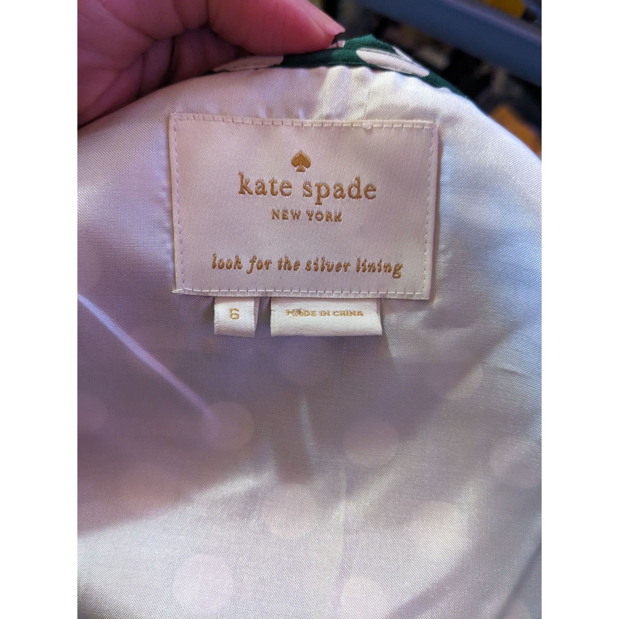 Kate Spade Kate Spade Daniella Silk Green And White Polka Dot Wrap Dre Size M / US 6-8 / IT 42-44 - 5 Thumbnail