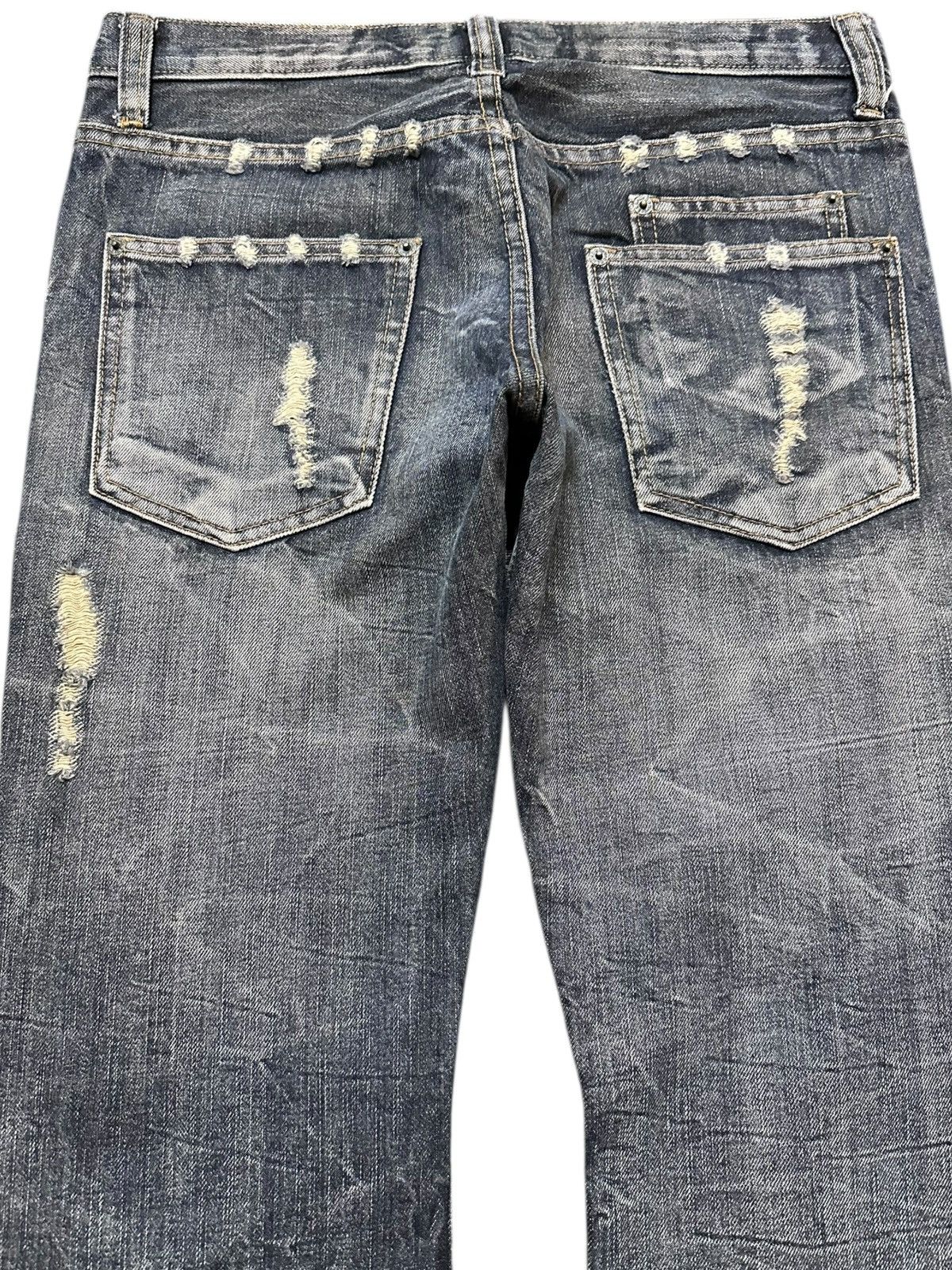 Junya Watanabe Vintage K.U.I Flare Bootcut Grunge Distressed Denim Size US 32 / EU 48 - 6 Thumbnail