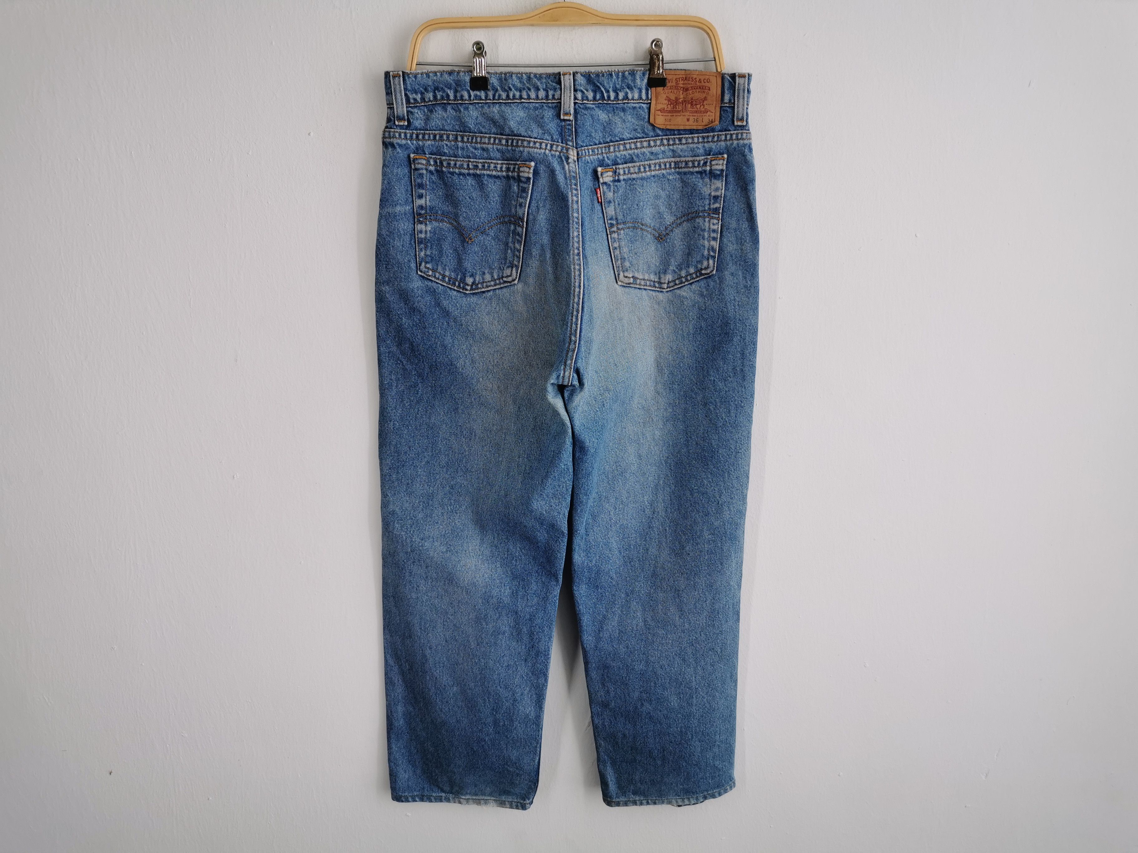 Levi's Vintage 90's Levis Lot 510 Denim Jeans Made In USA Size US 33 - 3 Thumbnail