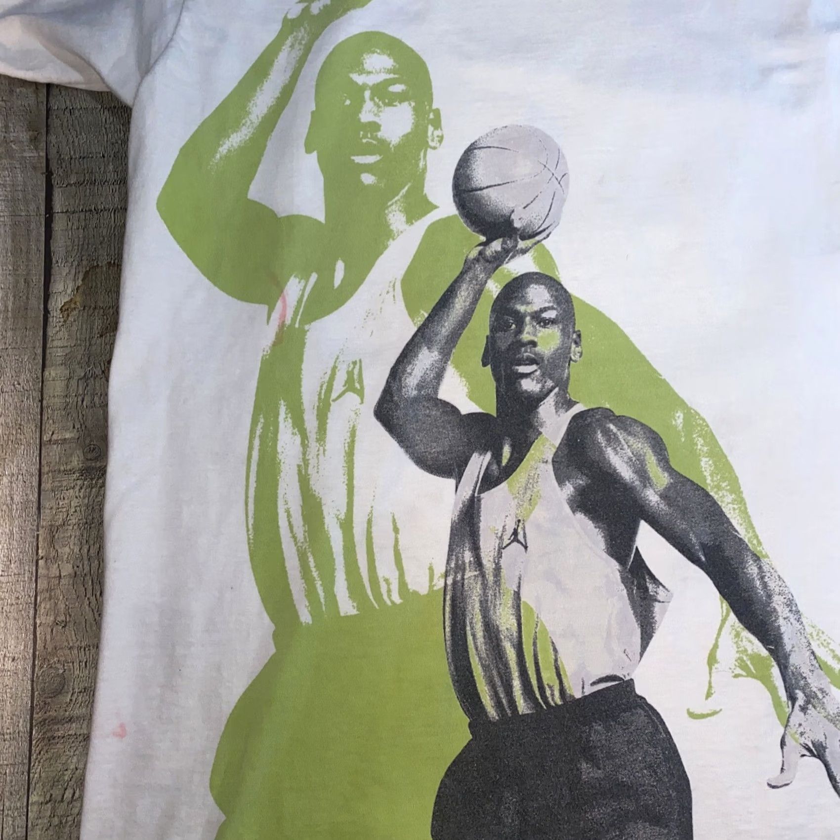 Jordan Brand VINTAGE Jordan Brand Tee Shirt XXL Graphic MJ Double Dunk OG 90s Rare Size US XXL / EU 58 / 5 - 4 Thumbnail