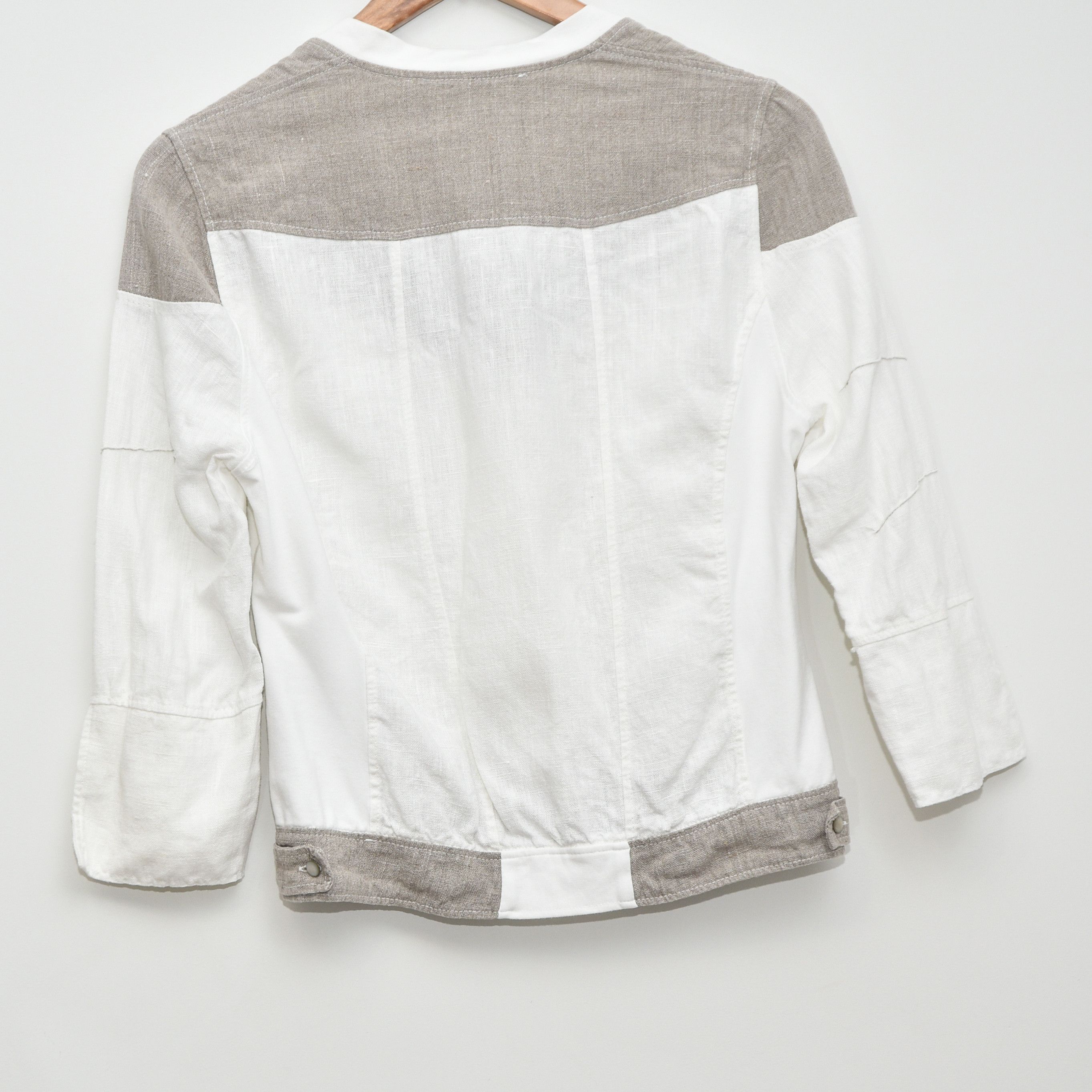 Elisa Cavaletti ELISA CAVALETTI 100% Linen Jacket Blazer Y2K Premium Size S / US 4 / IT 40 - 5 Thumbnail
