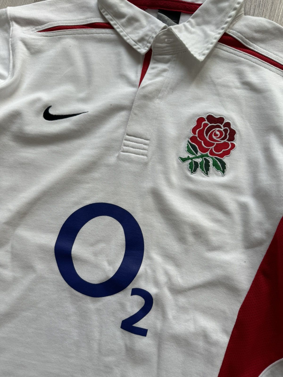 Nike × Vintage Nike England vintage rose rugby t-shirt longsleeve Size US L / EU 52-54 / 3 - 4 Thumbnail
