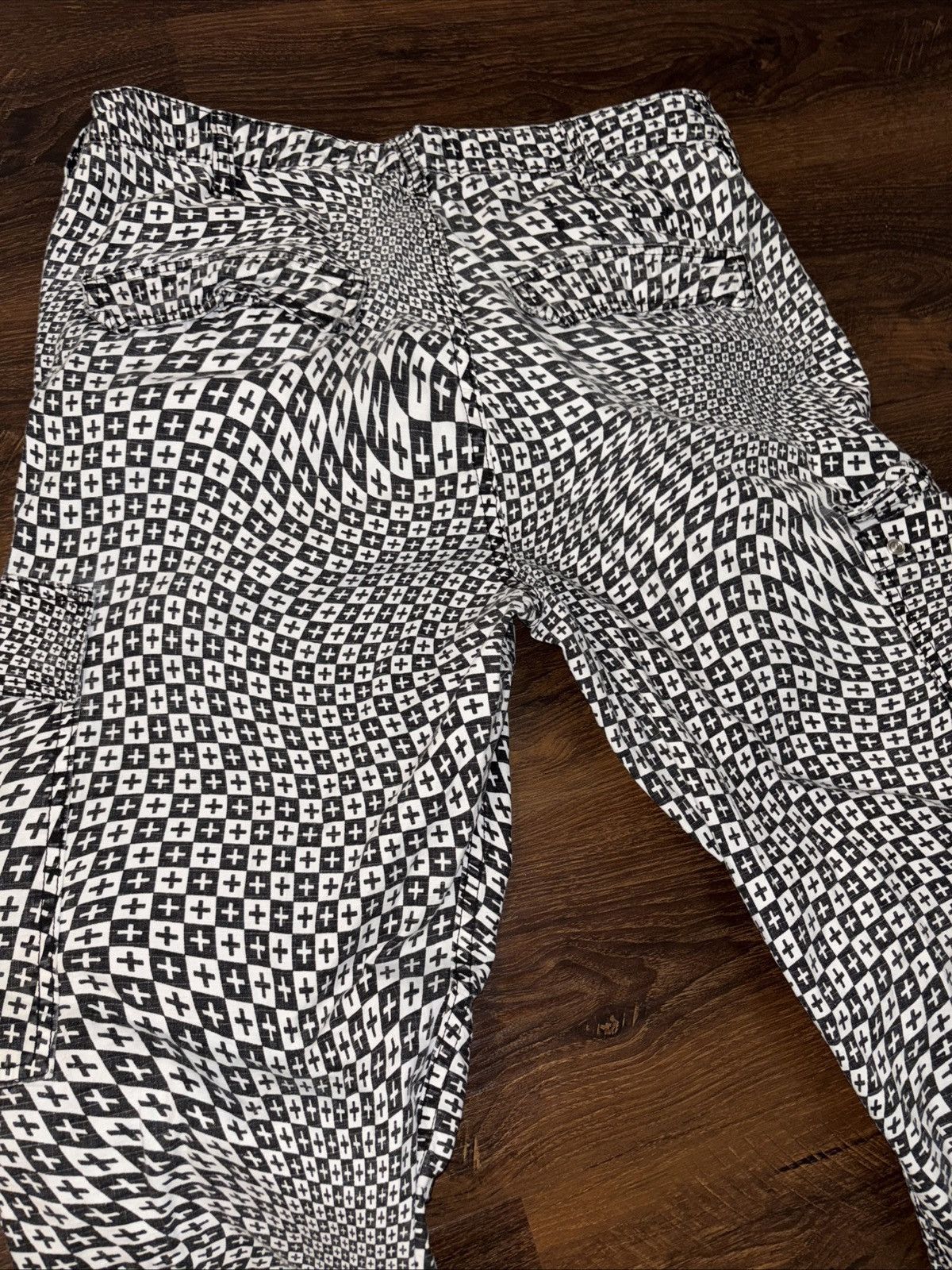 Ksubi Ksubi Mens black and white Pants Size US 33 - 3 Thumbnail