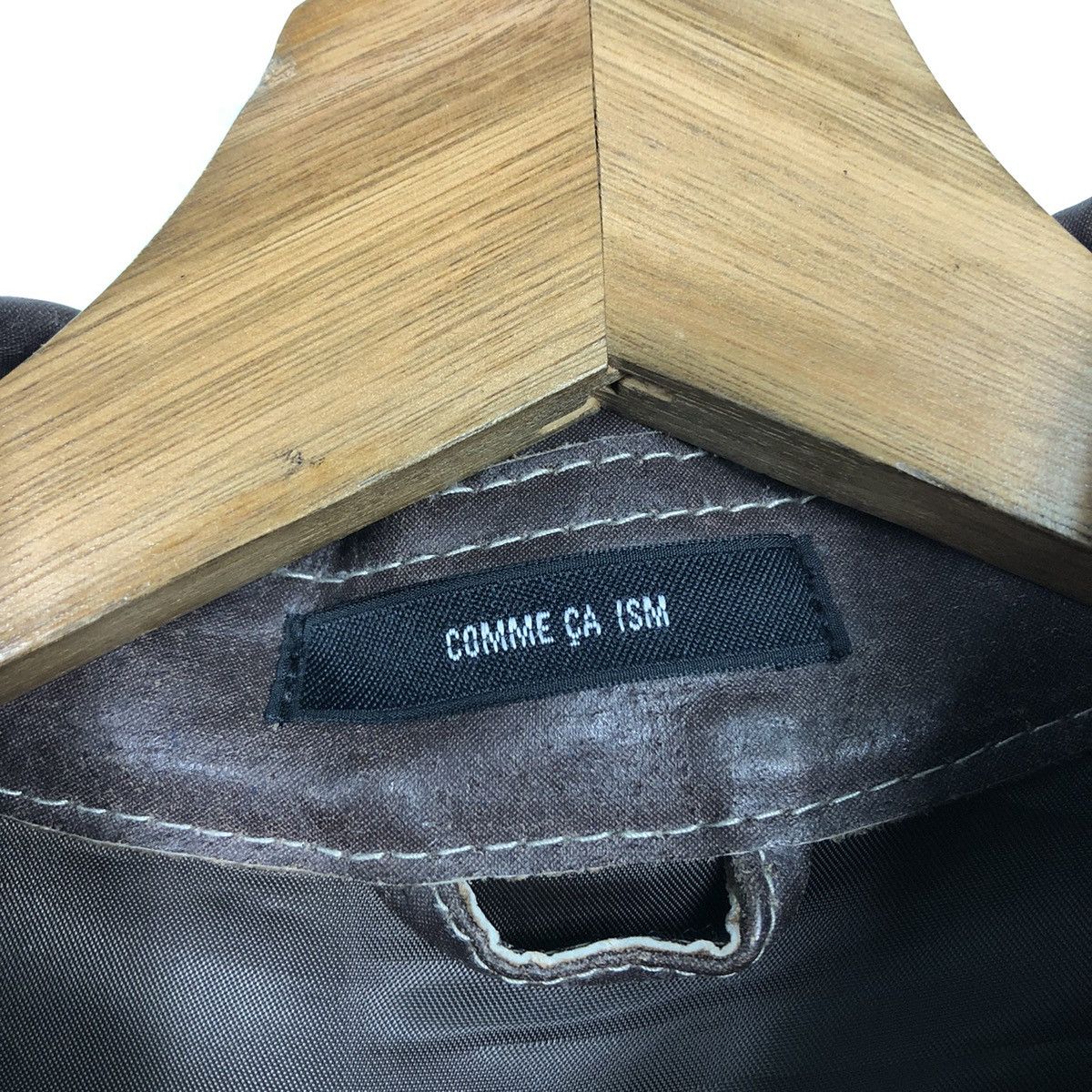 📌Vintage Biker Leather Jacket Comme Ca Ism Bondage Design