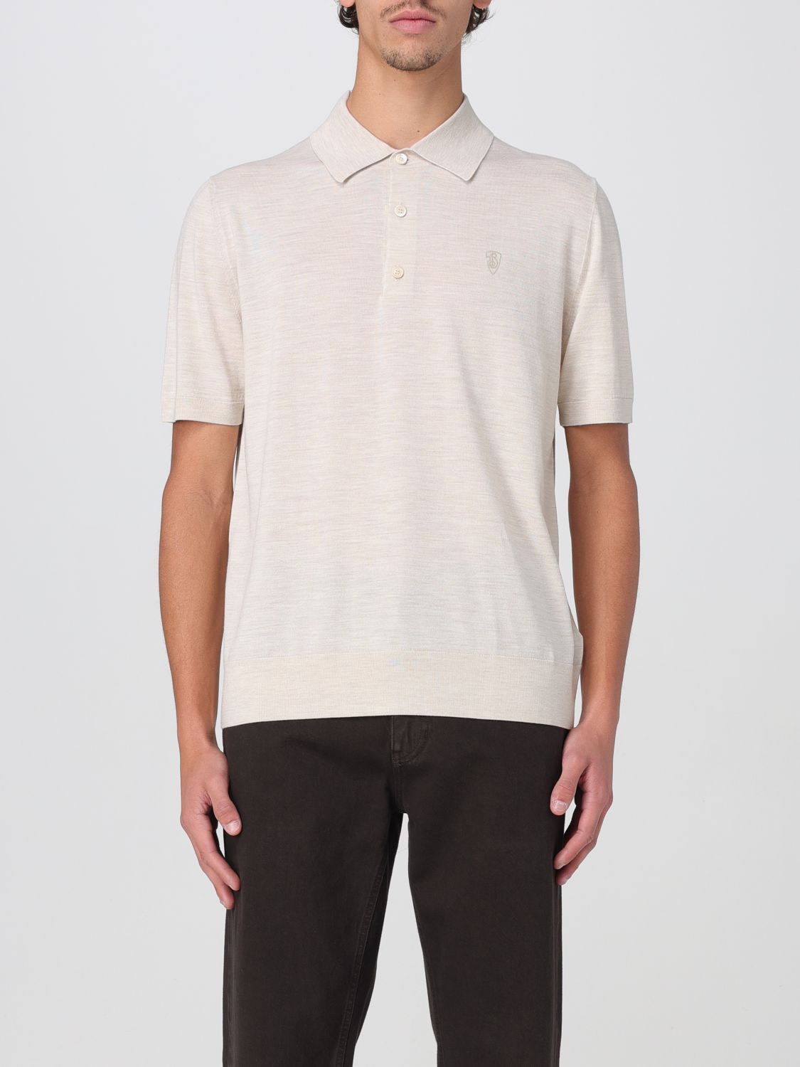 Burberry Burberry Polo Shirt Men Beige Size US M / EU 48-50 / 2 - 1 Thumbnail