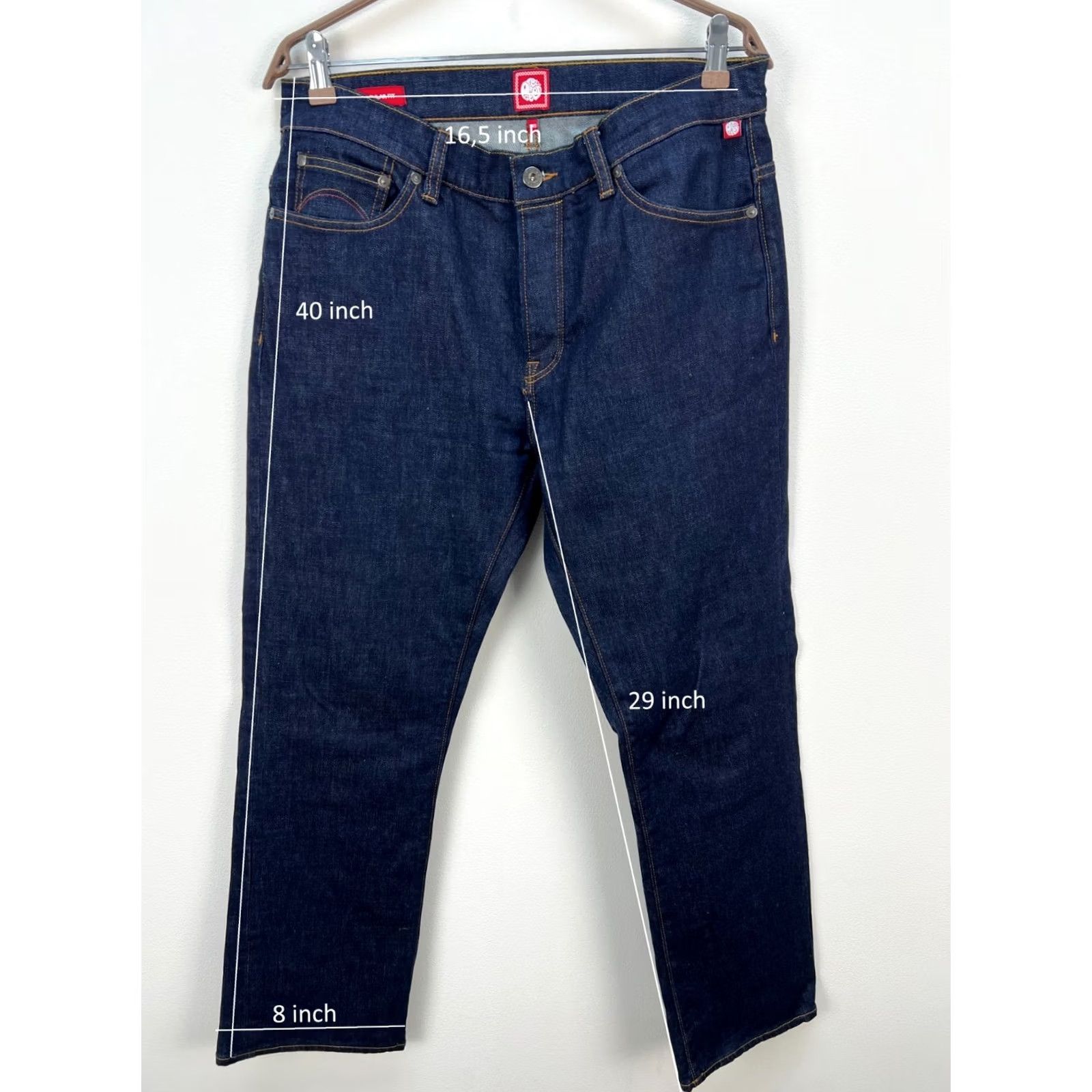 Pretty Green Pretty Green Jeans Men Indigo Denim 32x32 Burnage Regular Size Blue Shirt? Size US 32 / EU 48 - 2 Thumbnail