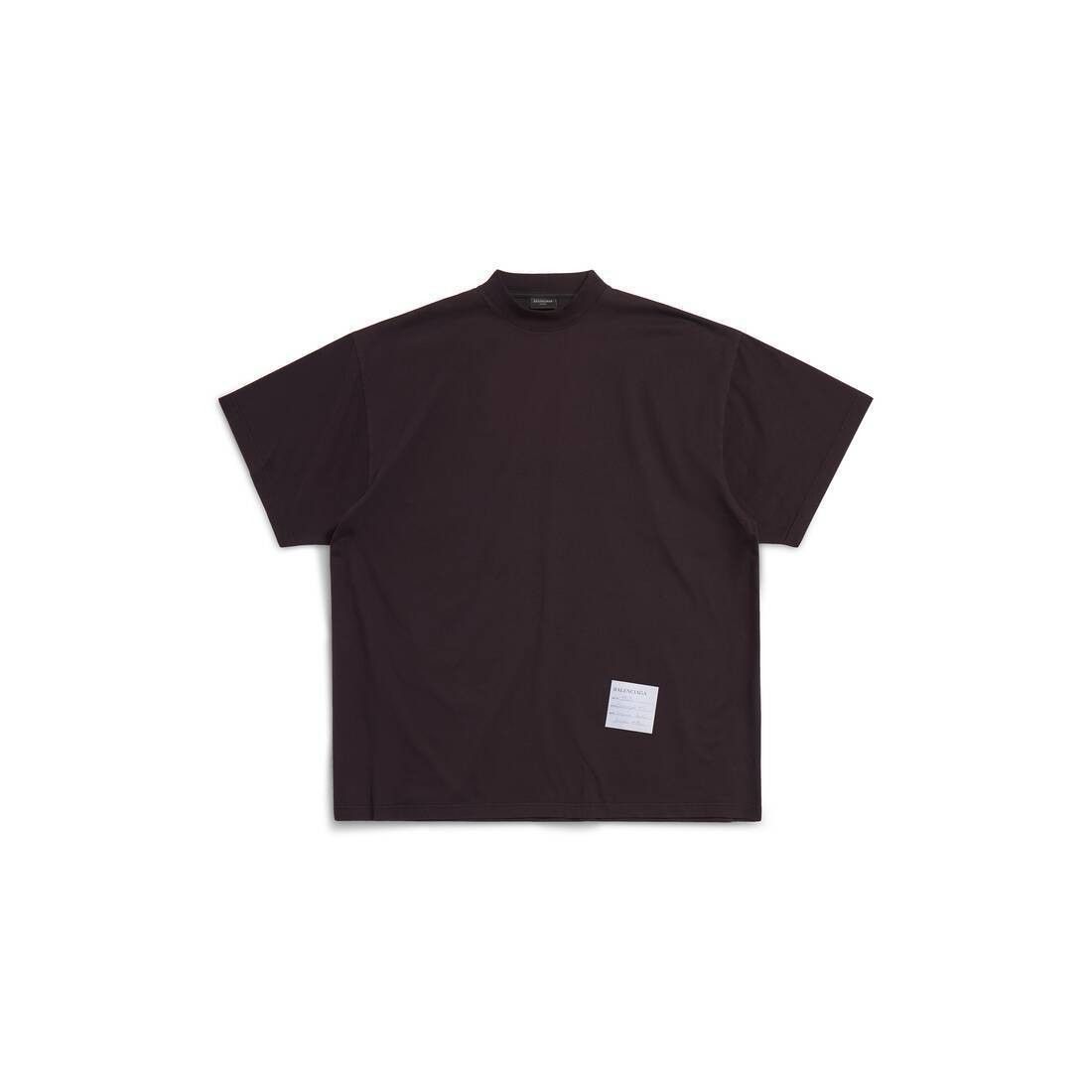 Balenciaga o1la1rc1a0725 Sample Sticker T-Shirt Oversized in Black Size S / US 4 / IT 40 - 1 Thumbnail