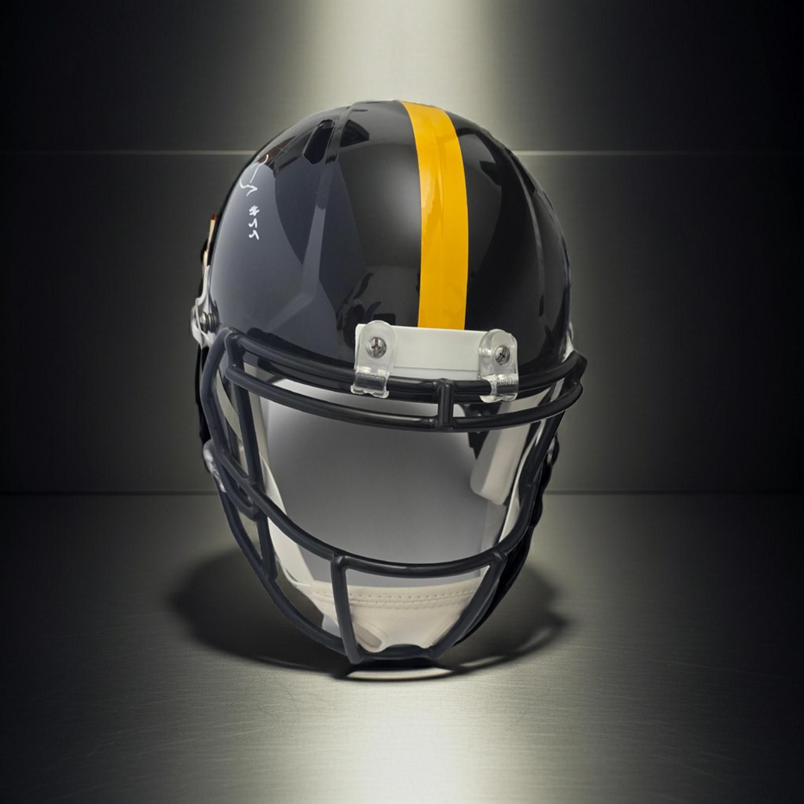 Other Devin Bush Steelers autographed full size helmet COA Size ONE SIZE - 3 Thumbnail