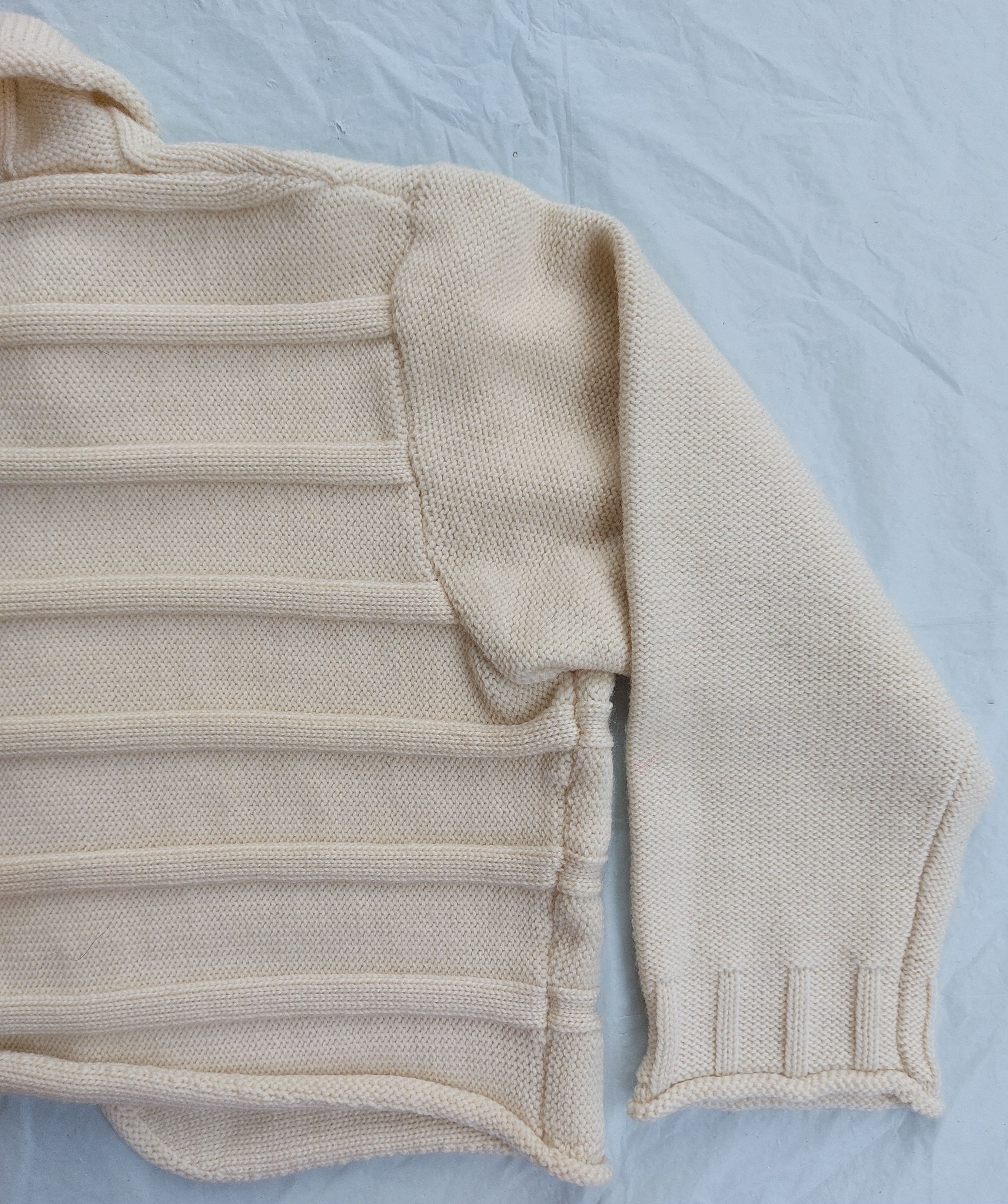 Yohji Yamamoto Y'S by YOHJI YAMAMOTO wool cropped knitted open jacket Size US L / EU 52-54 / 3 - 7 Thumbnail