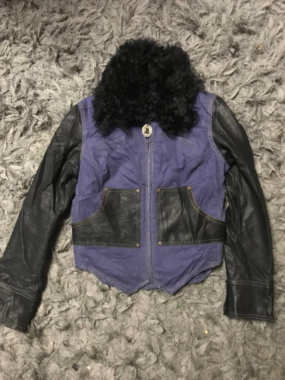 Diesel Vintage Y2k Diesel Leather Madness Fur Jacket Size US XS / EU 42 / 0 - 3 Thumbnail
