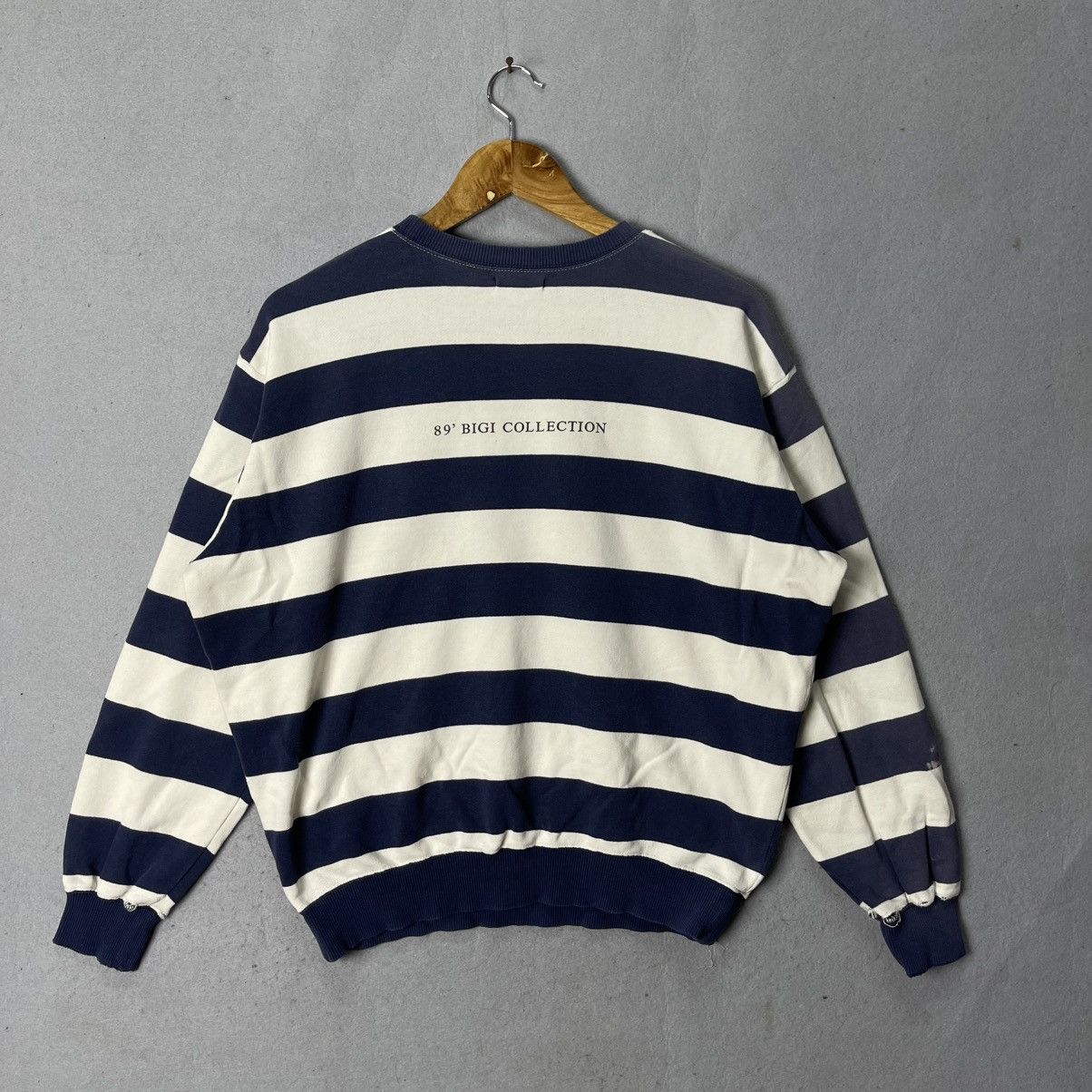 BIGI Vintage BIGI Collection Striped Sweatshirt Black White Size US M / EU 48-50 / 2 - 8 Thumbnail