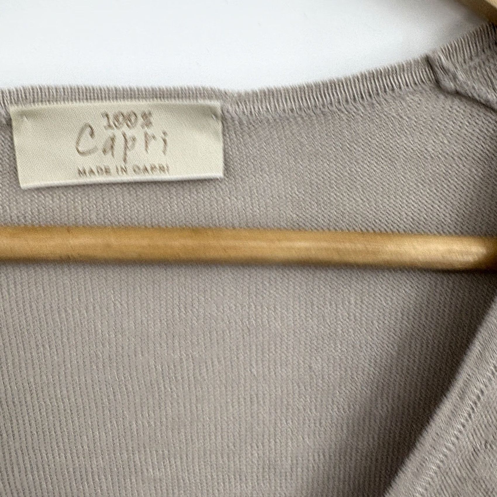 Vintage 100% Capri Linen Tunic Dress Women XS Italy Resort Coastal Beach Boho Shirt Dress Mini Lightweight Pockets Size XS / US 0-2 / IT 36-38 - 6 Thumbnail