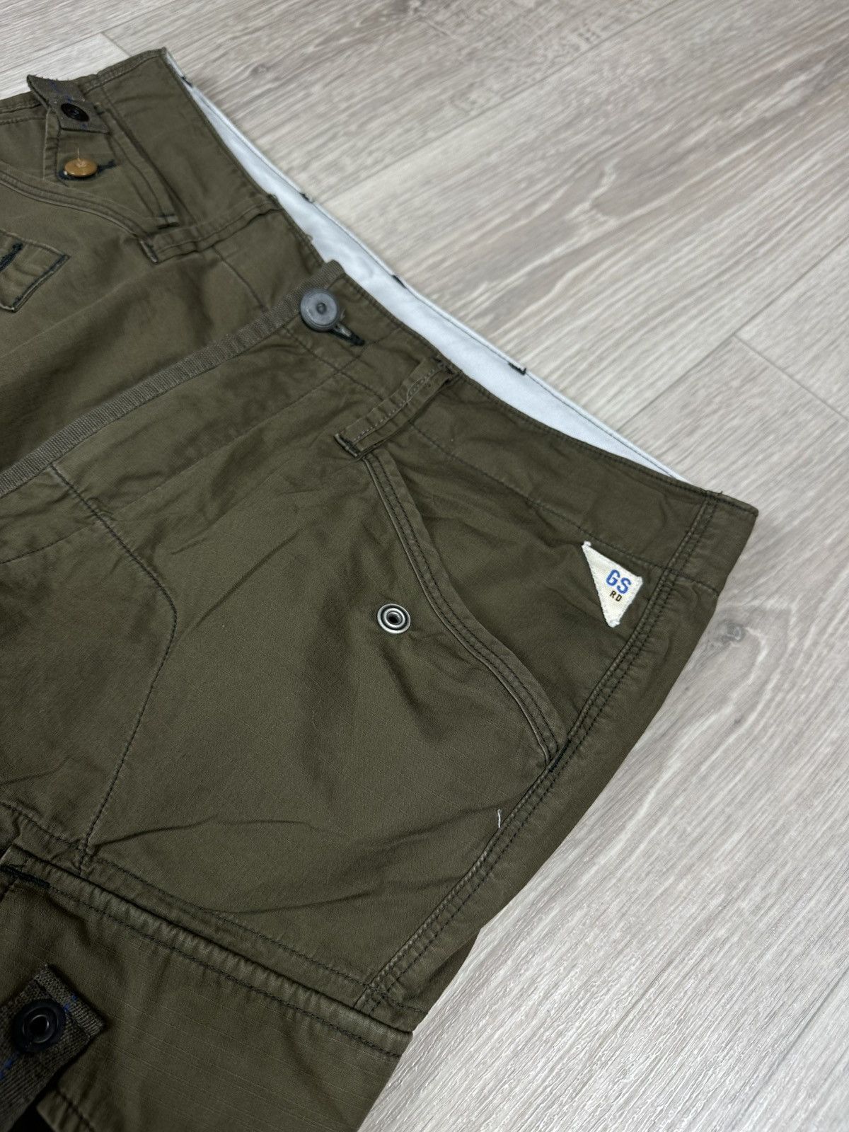 G-Star RAW G STAR Cargo Green Pants Joggers Vintage Size US 30 / EU 46 - 7 Thumbnail