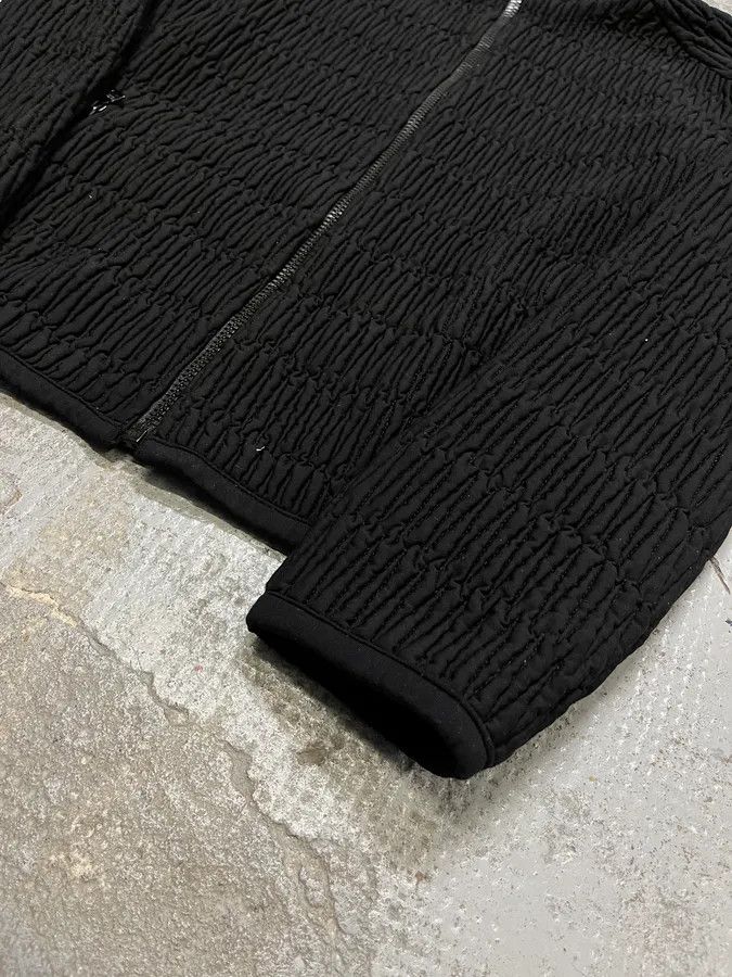 Prada AW2011 Prada Black Pleated Texture Zip-up Jacket Size M / US 6-8 / IT 42-44 - 6 Thumbnail