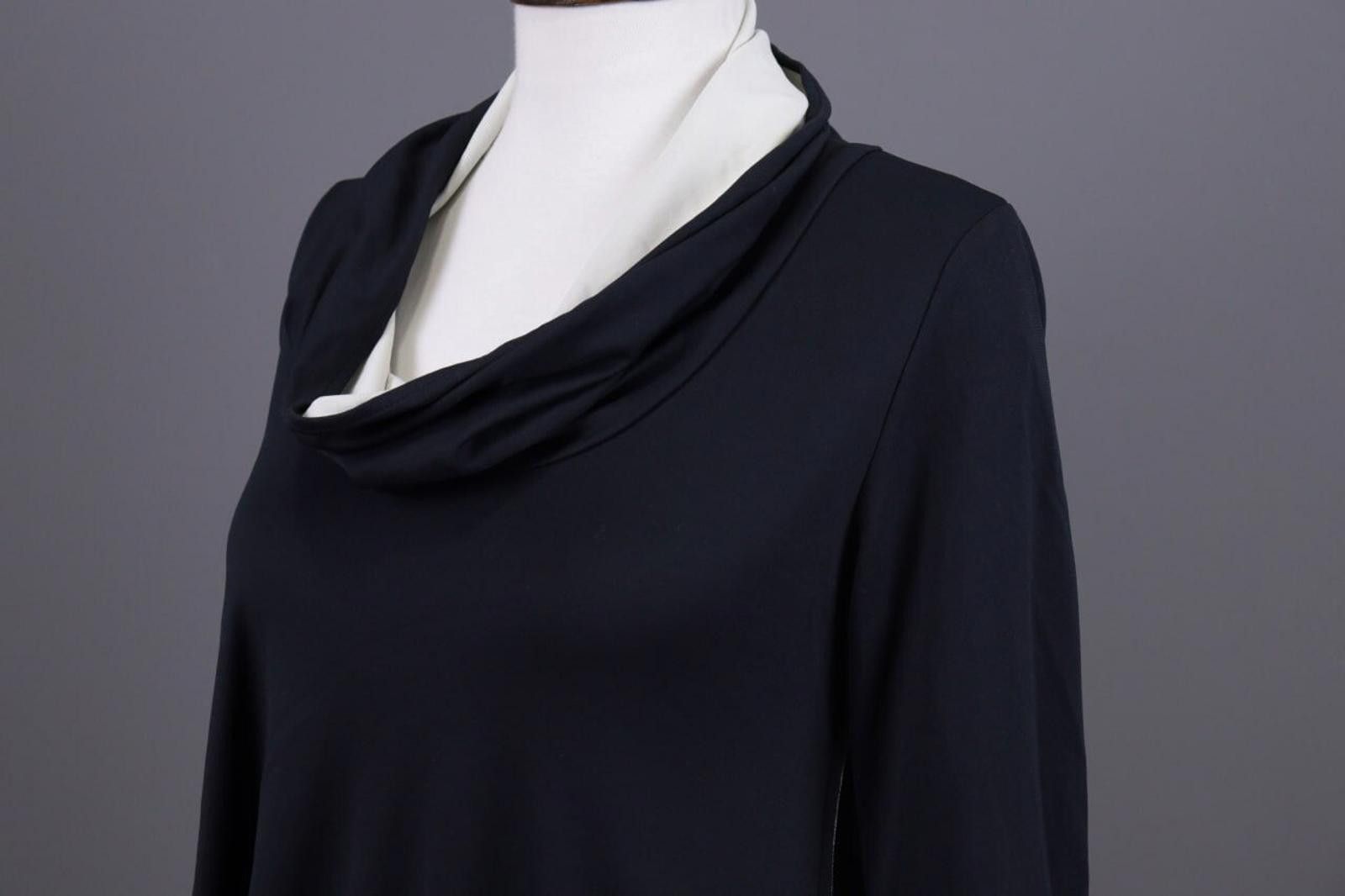 Designer Cop Black Turtleneck Lagenlook Sweater Dress Size 1 / S Size M / US 6-8 / IT 42-44 - 7 Thumbnail