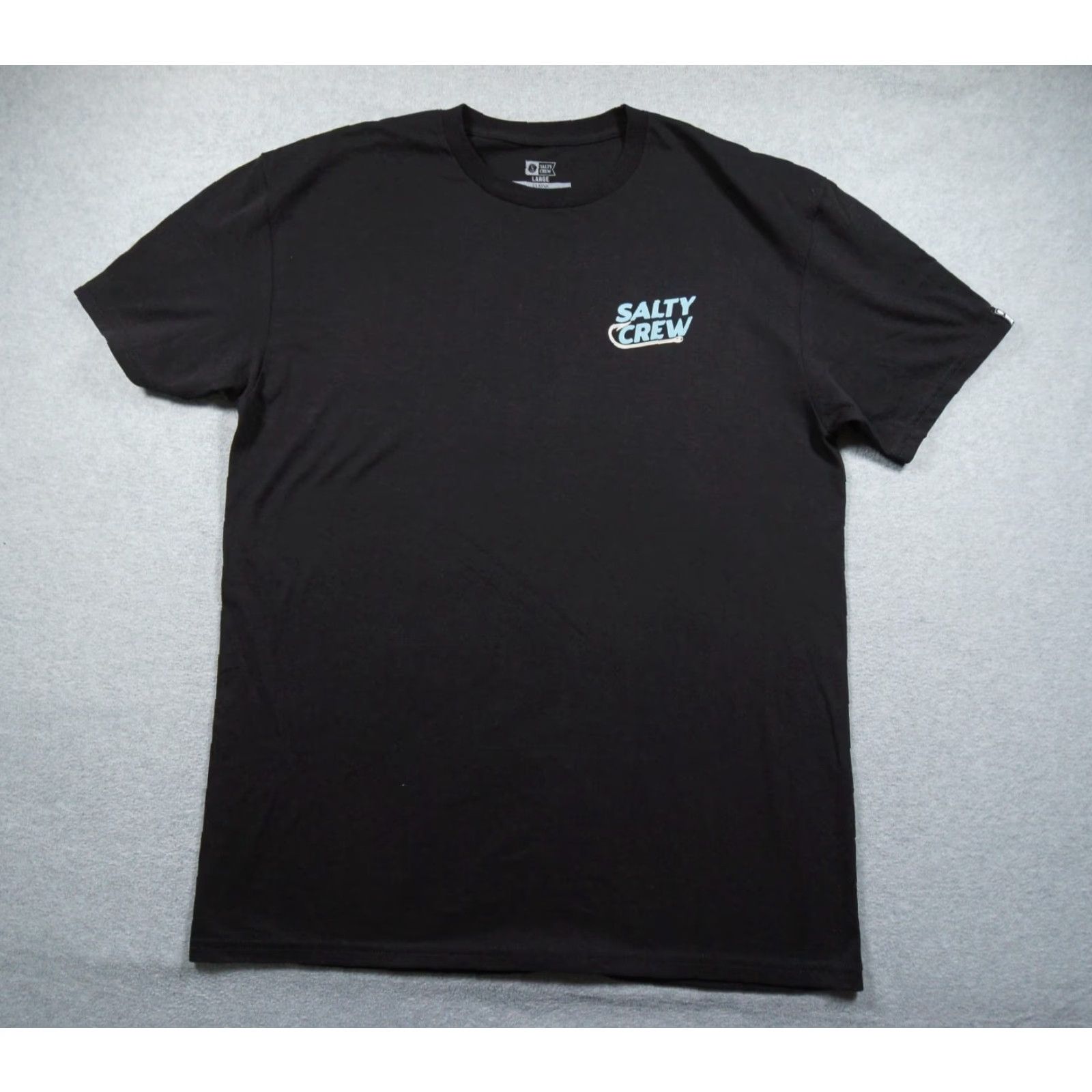 Vintage Salty Crew Shirt Mens Large Black Graphic Tee Short Sleeve Crewneck Fishing Adult Size US L / EU 52-54 / 3 - 3 Thumbnail
