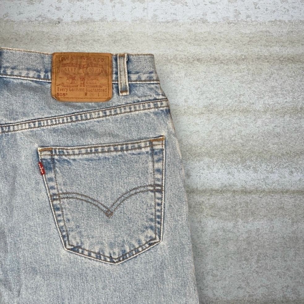 Levi's Vintage 90s Levis Jeans 36x30 Regular Straight Light Wash Size US 36 / EU 52 - 3 Thumbnail