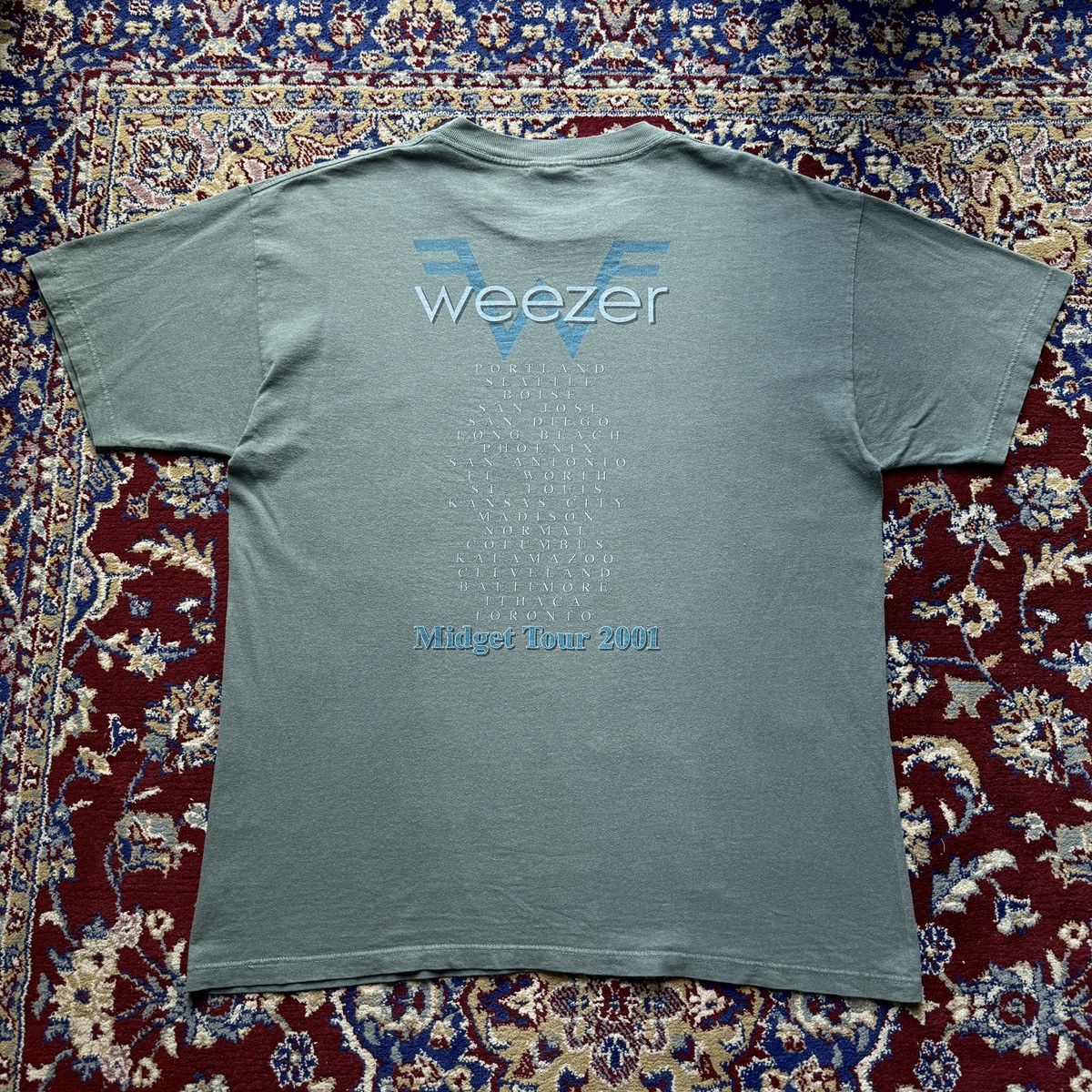 Band Tees Vintage 2001 Weezer Midget Tour Rock Band tee y2k 2000s Size US L / EU 52-54 / 3 - 5 Thumbnail