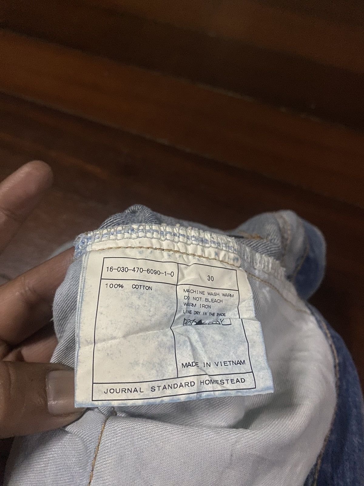 Japanese Brand × Journal Standard FIRE 🔥 JOURNAL STANDARD HOMESTEAD DISTRESSED FLARE JEANS Size US 33 - 17 Thumbnail