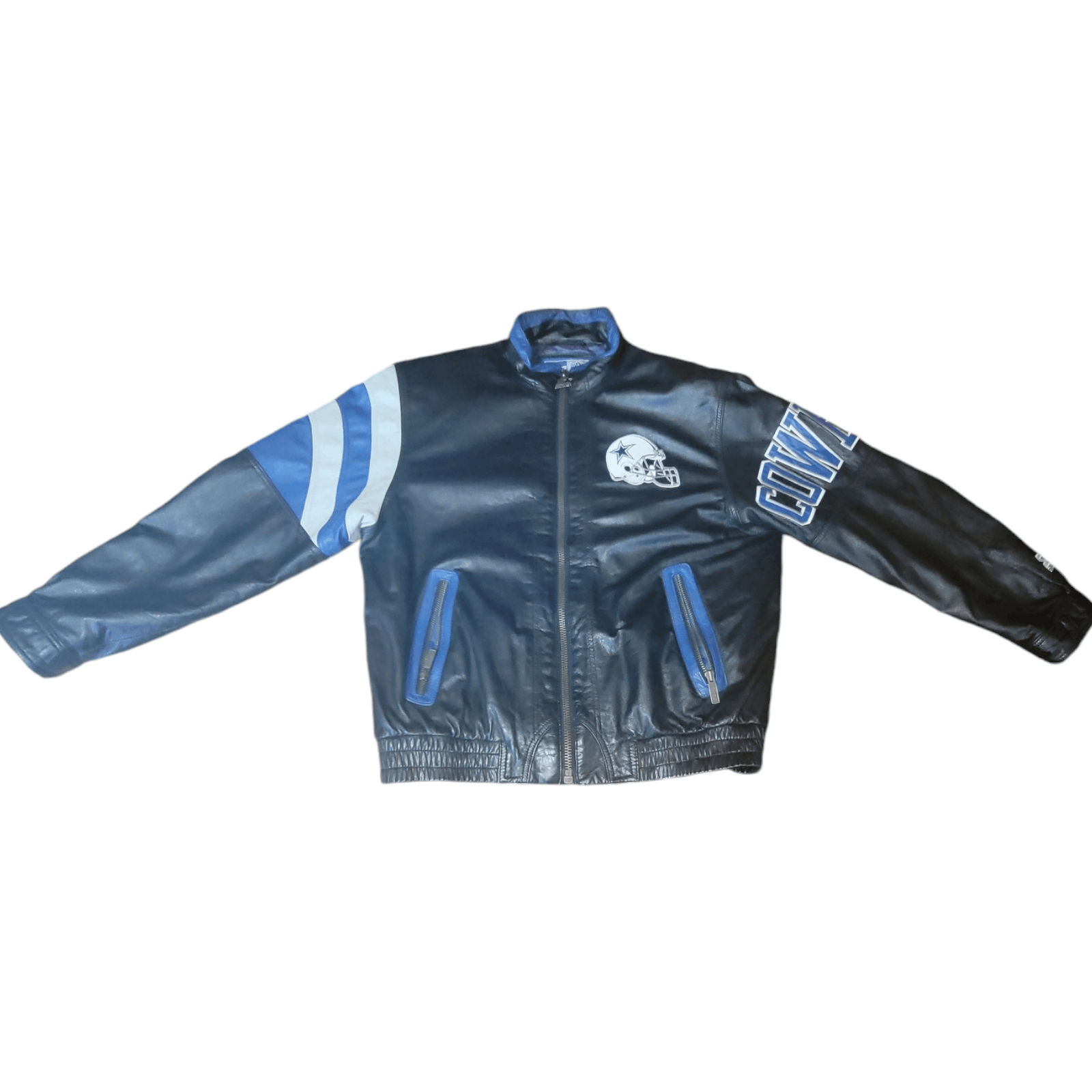 Starter Vintage Starter Dallas Cowboys Genuine Leather Coat Size US XL / EU 56 / 4 - 5 Thumbnail