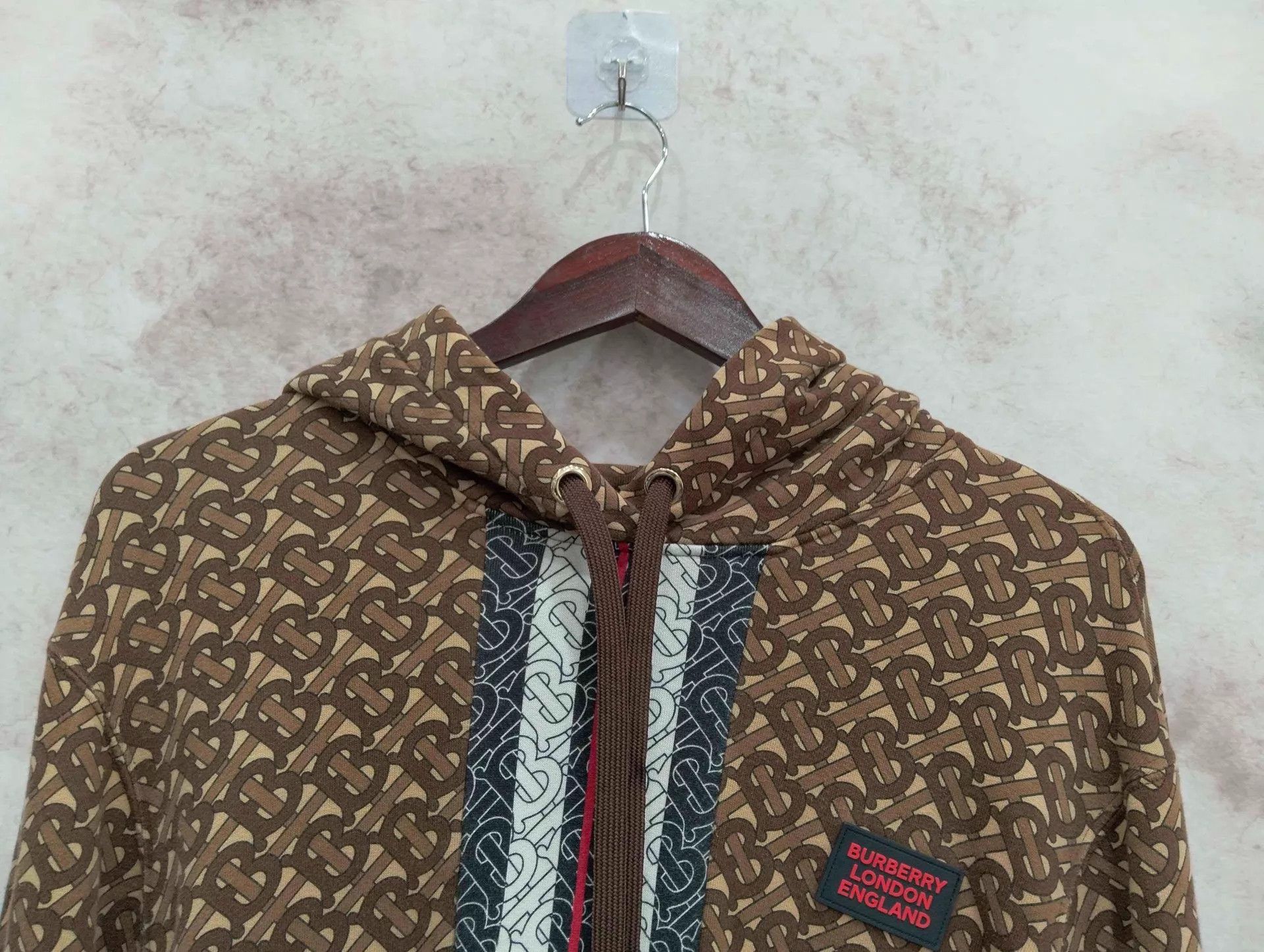 Burberry Burberry Striped TB Monogram Hoodie L 95 New Size L / US 10 / IT 46 - 3 Thumbnail