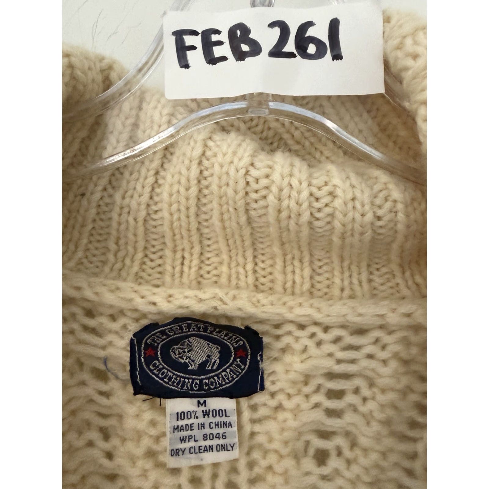 THE GREAT The Great Plain Cardigan Sweater Wool Ivory Pockets Button Down M Womens Size M / US 6-8 / IT 42-44 - 8 Thumbnail