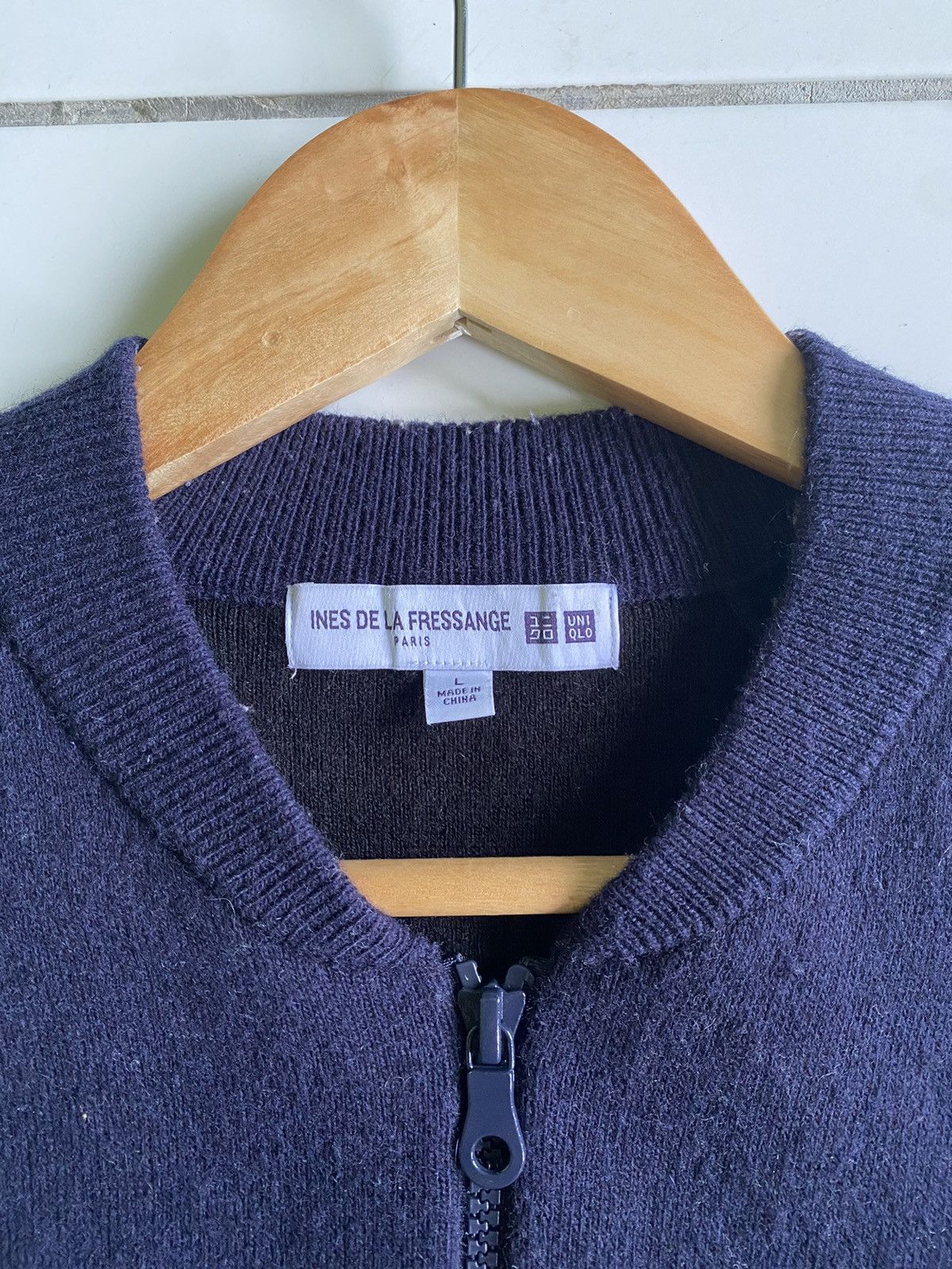 Uniqlo Ines La Fressange x Uniqlo Fleece Zip Up blue Jack Size L / US 10 / IT 46 - 4 Thumbnail