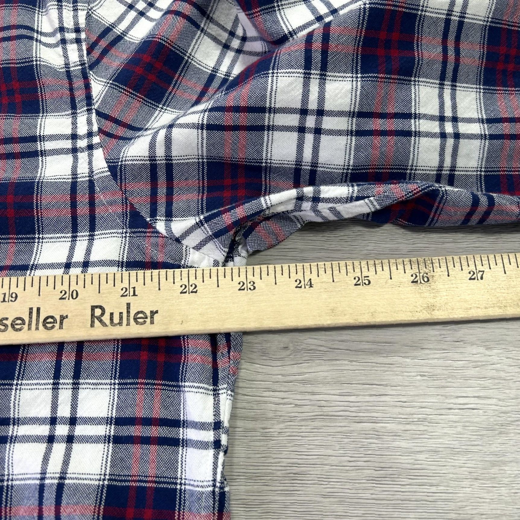 UNTUCKit UNTUCKit Shirt Mens Large Blue Red Plaid Button Down Long Sleeve USA Size US L / EU 52-54 / 3 - 7 Thumbnail