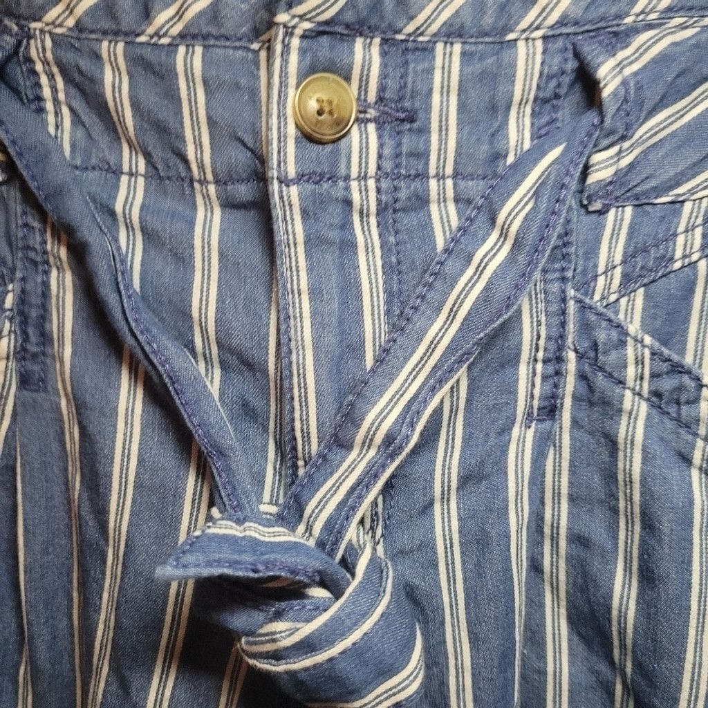 American Eagle Outfitters American Eagle, casual pants, blue/white, NWOT, Size 00 Size 24" / US 00 / IT 34 - 3 Thumbnail