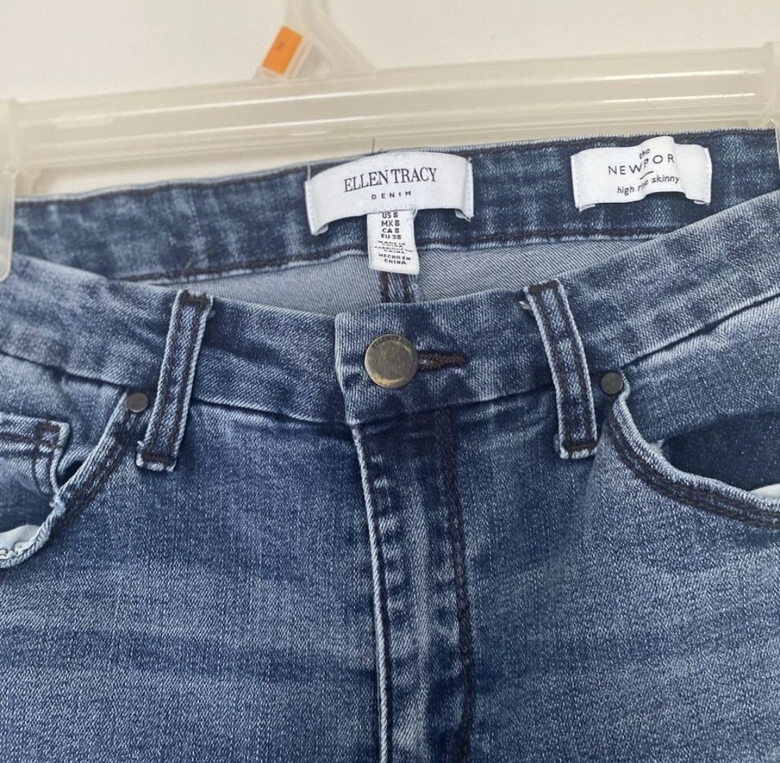 Other ELLEN TRACY DENIM THE NEWPORT HIGH RISE SKINNY JEANS STRETCH Size 30" / US 8 / IT 44 - 4 Thumbnail