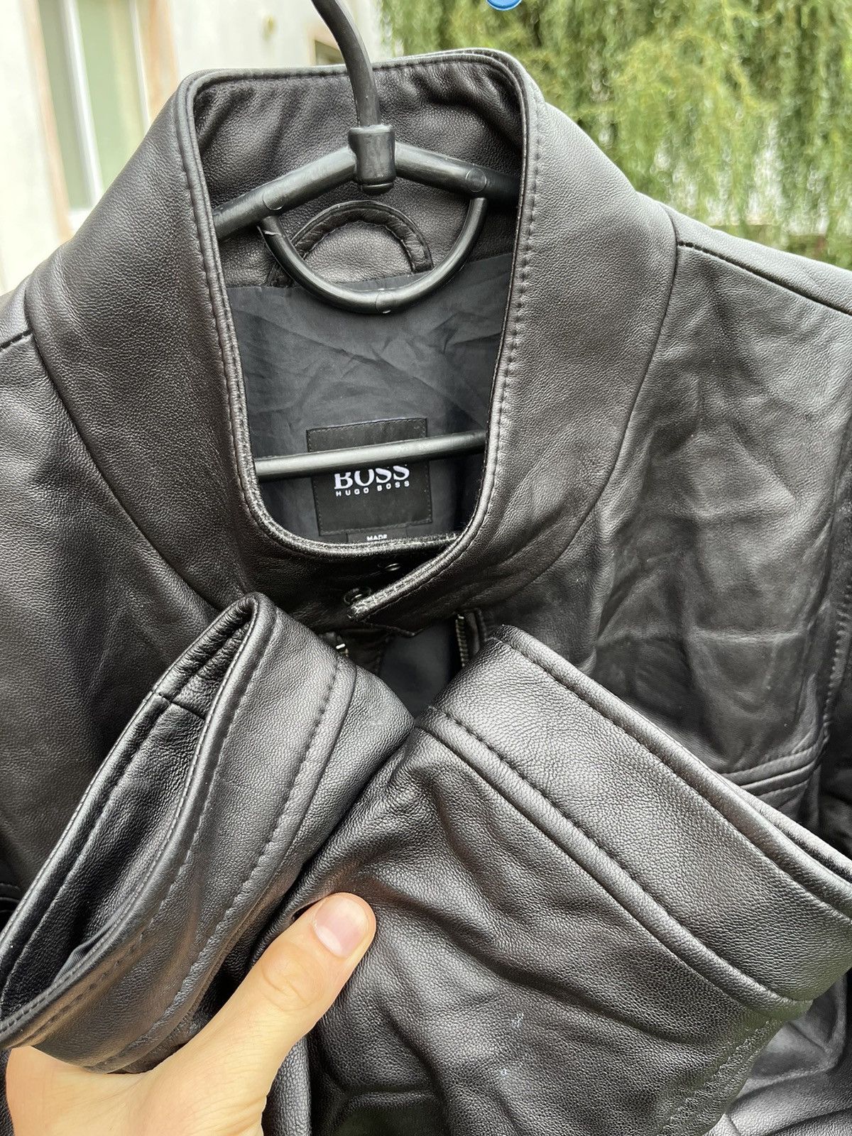 Hugo Boss Hugo Boss Real Leeather JAcket Black Luxury Size US M / EU 48-50 / 2 - 15 Thumbnail