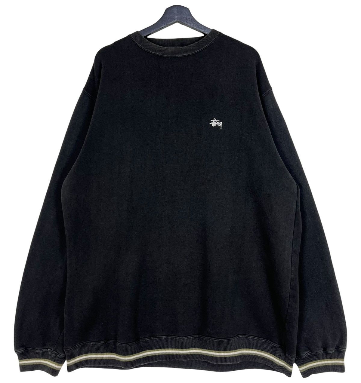 Stussy Vintage Distressed Stussy Embroidered Small Logo Sweatshirt Size US L / EU 52-54 / 3 - 1 Thumbnail