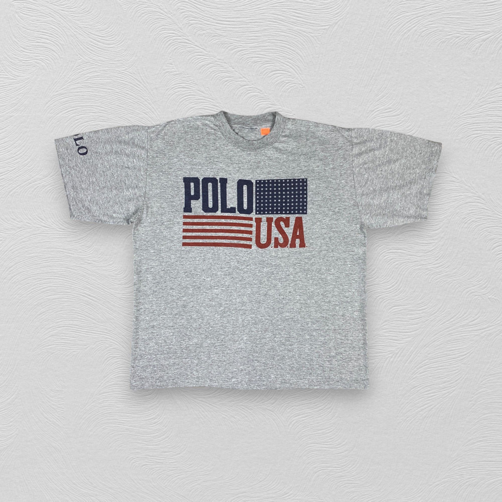 Polo Ralph Lauren Vintage 90s Polo USA Flag Spell Out t-shirt - L059 Size US L / EU 52-54 / 3 - 1 Thumbnail