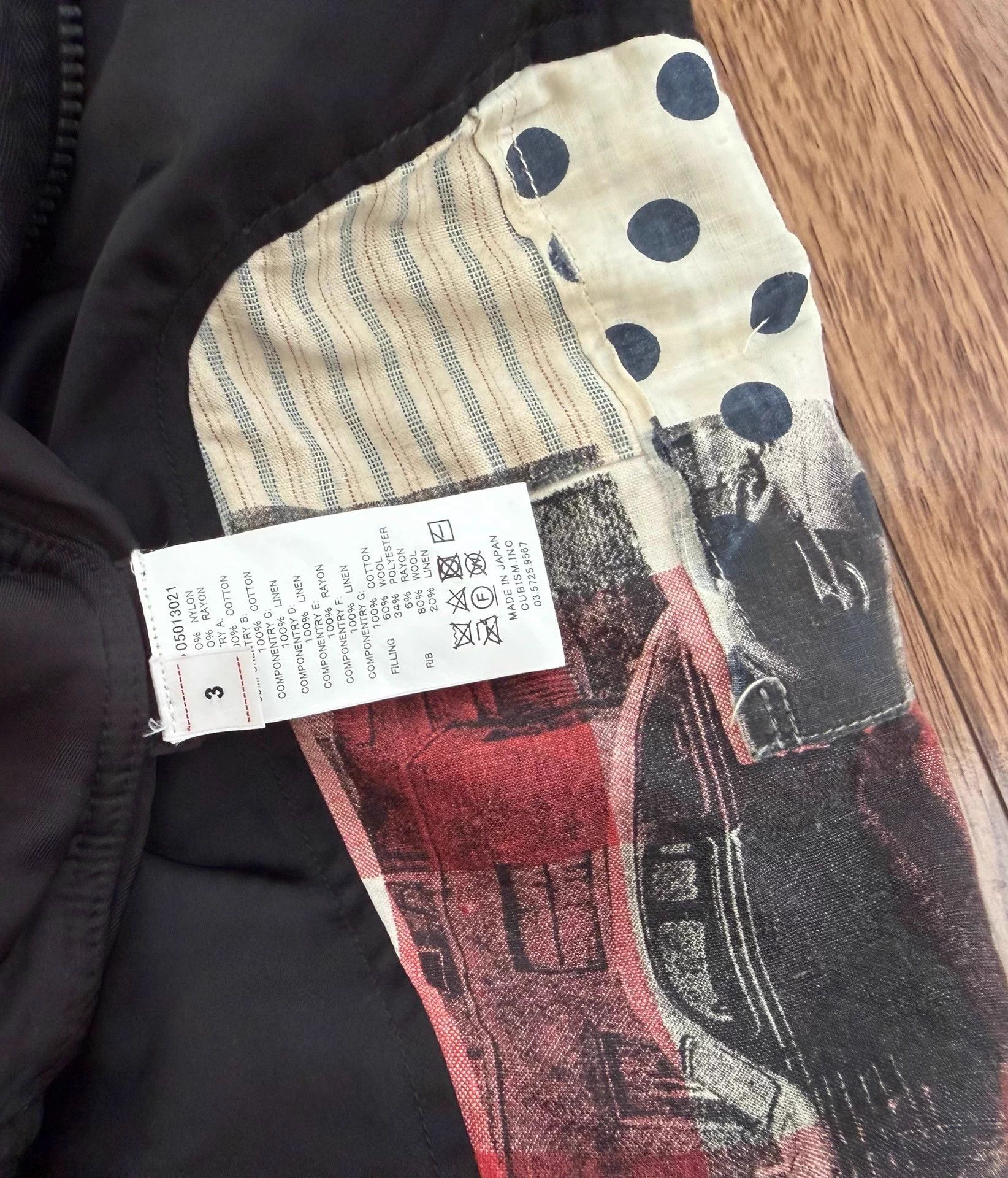 Visvim VISVIM THORSON JKT MA-1 COLLAGE 19SS Dip Dye Black 3 Size US L / EU 52-54 / 3 - 4 Thumbnail