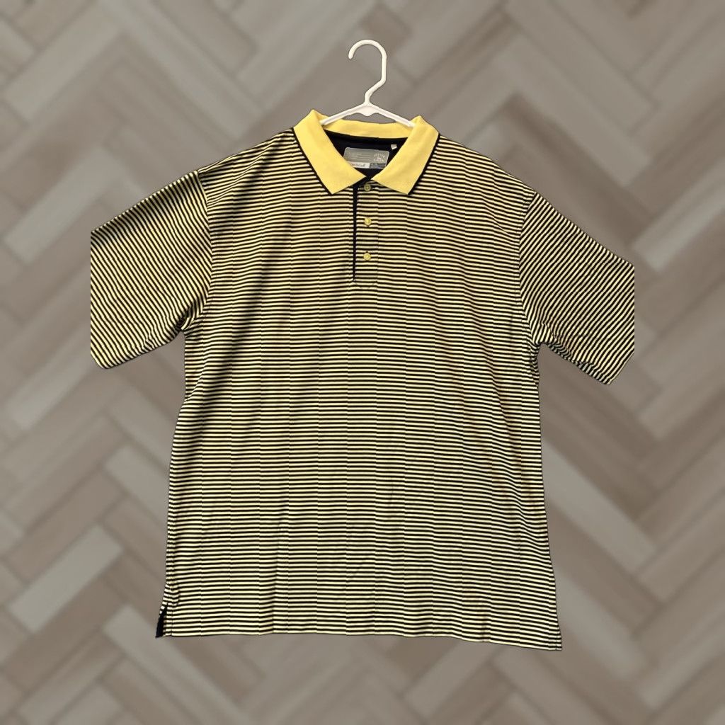 Cutter & Buck Cutter & Buck Polo Mens XL Multicolor Blue Striped Stretch Golf Casual Size US XL / EU 56 / 4 - 1 Thumbnail
