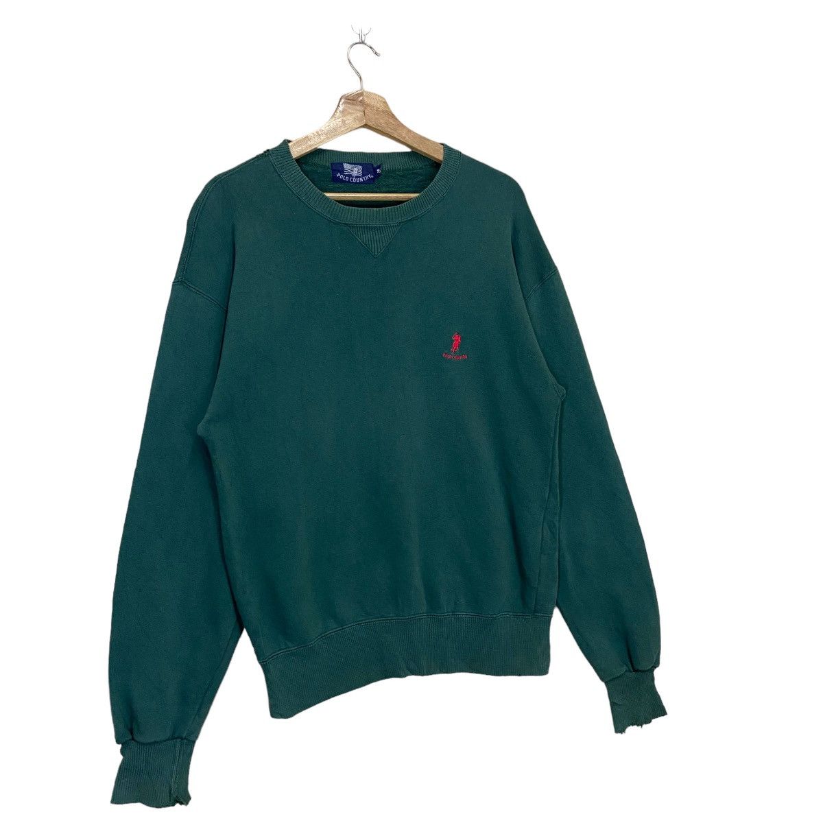 U.S. Polo Assn. Vintage 90s Polo Country Crewneck Sweatshirt Size US M / EU 48-50 / 2 - 2 Thumbnail